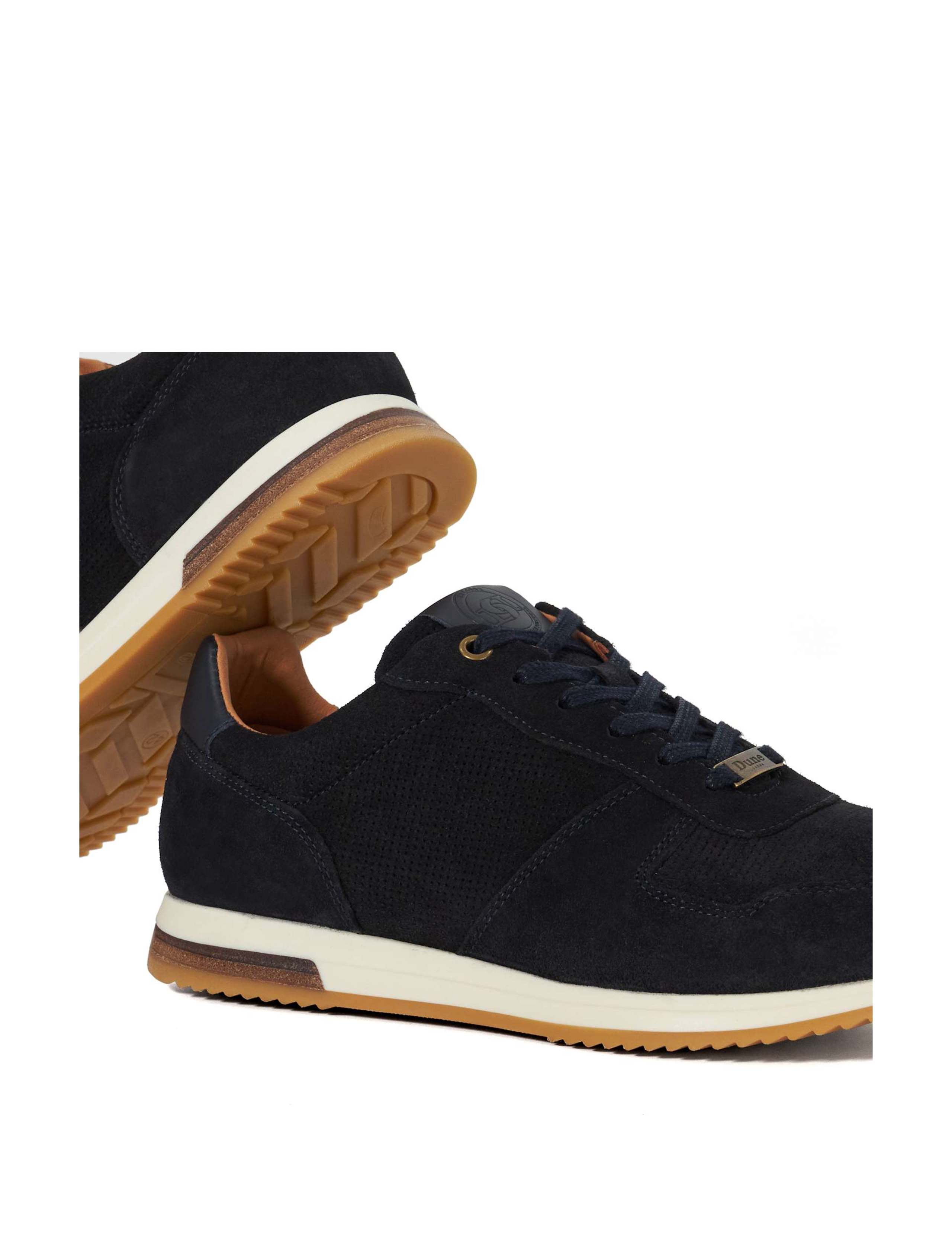Wide Fit Suede Lace Up Trainers 6 of 6