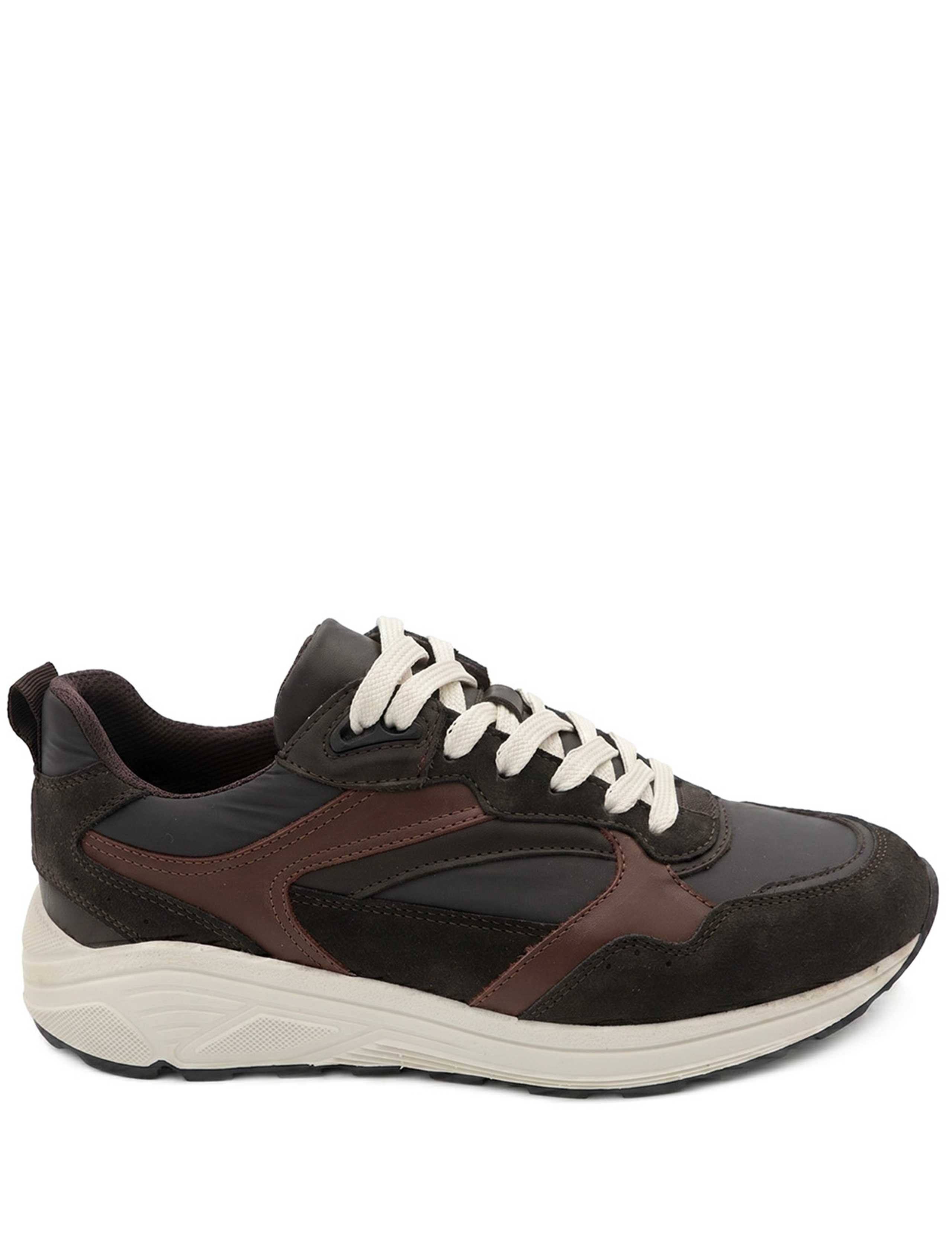 Leather Lace Up Wedge Trainers 2 of 6