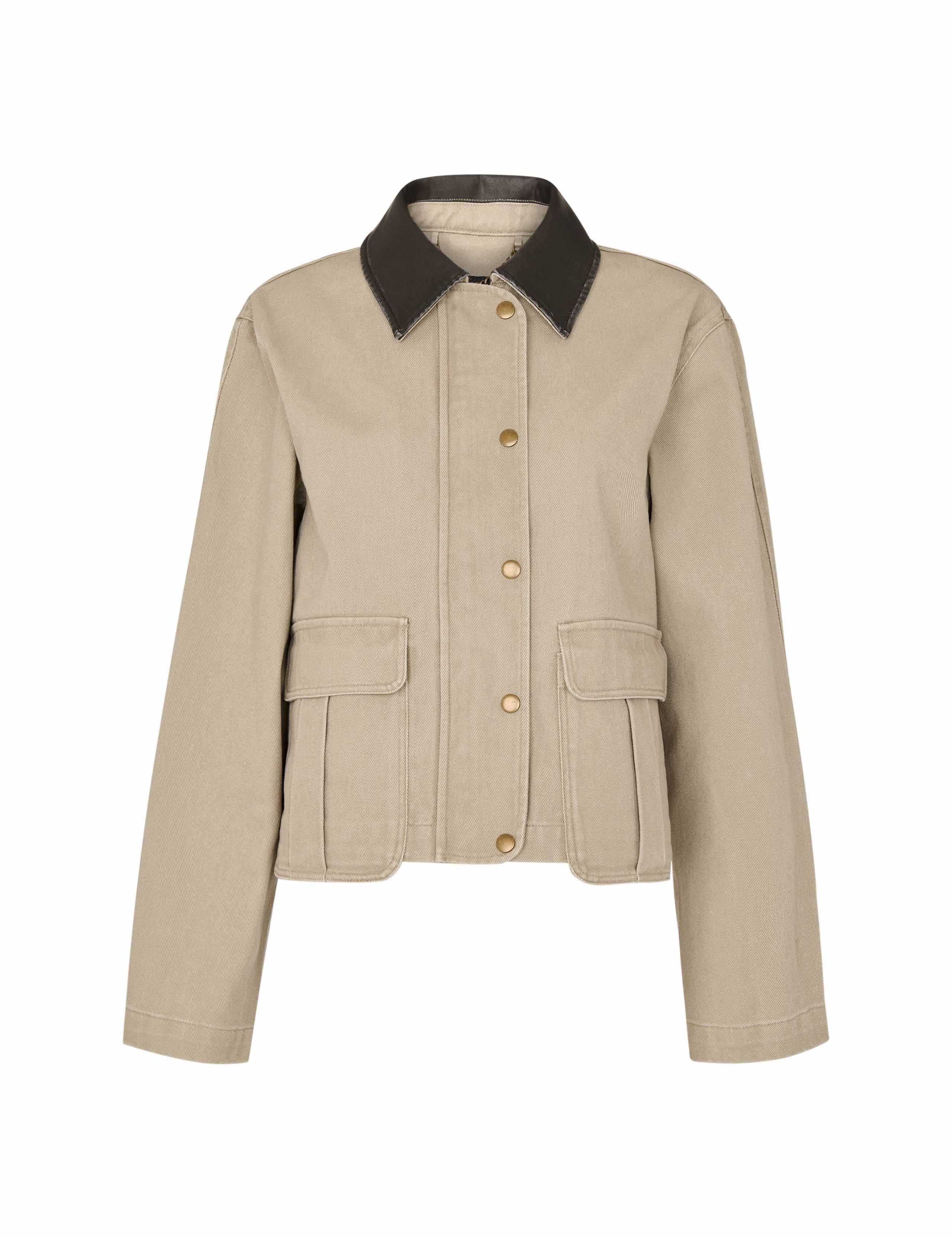 Pure Cotton Collared Utility Jacket 2 of 4