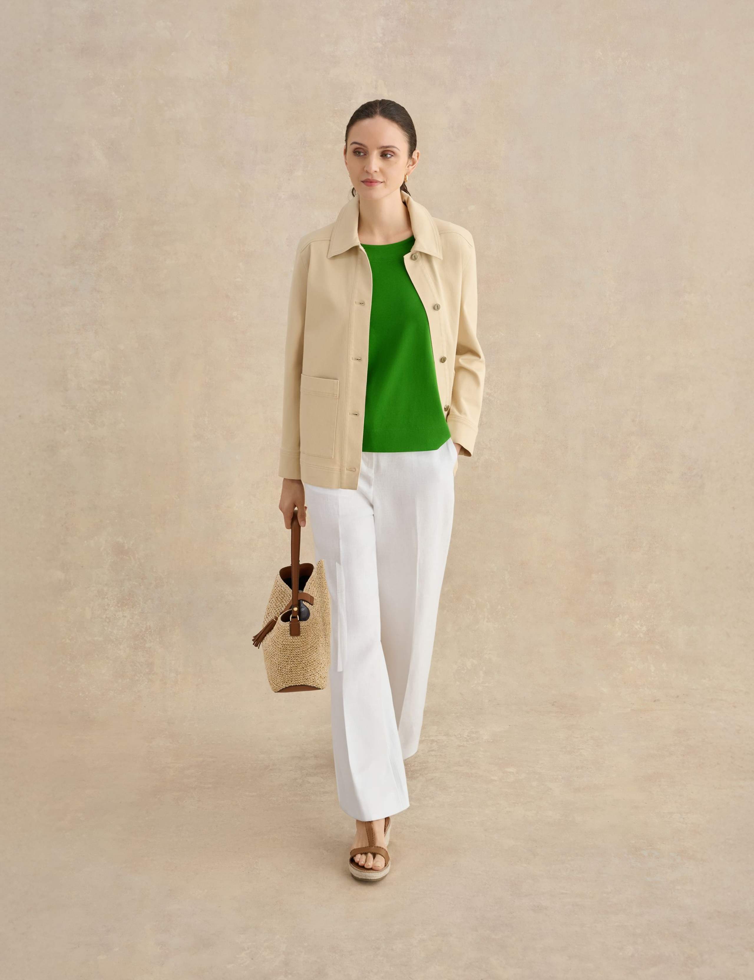 Pure Cotton Button Detail Vest Top 3 of 5