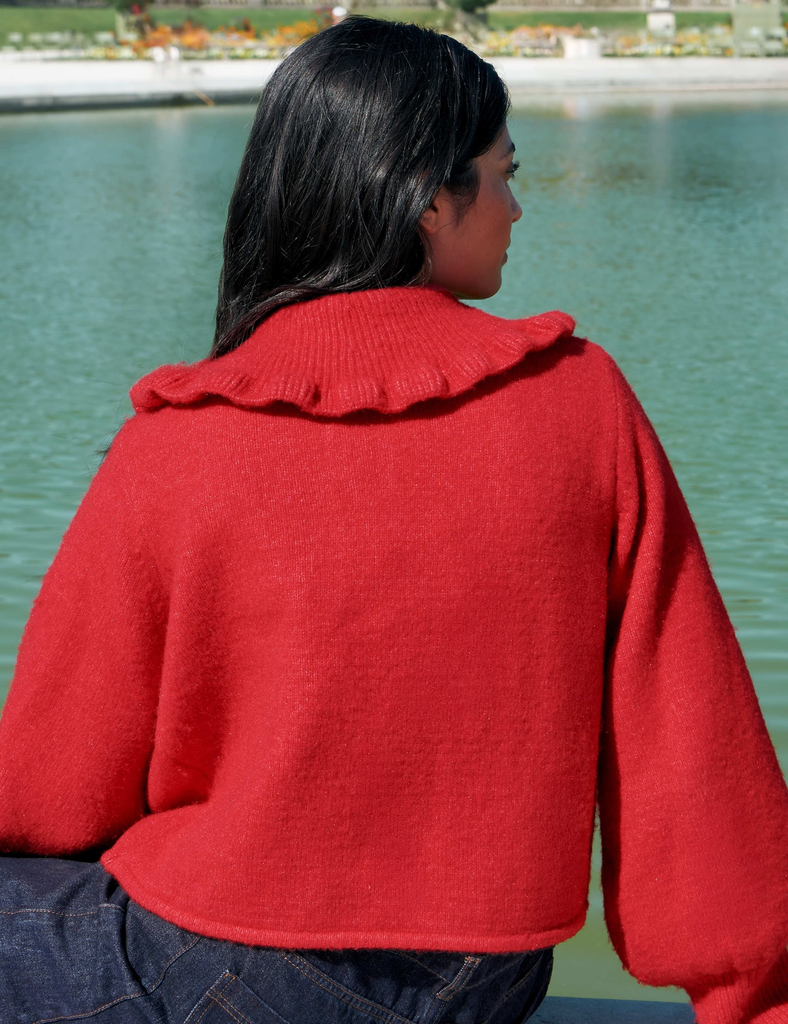 Wool Blend Collared Cardigan 4 of 7