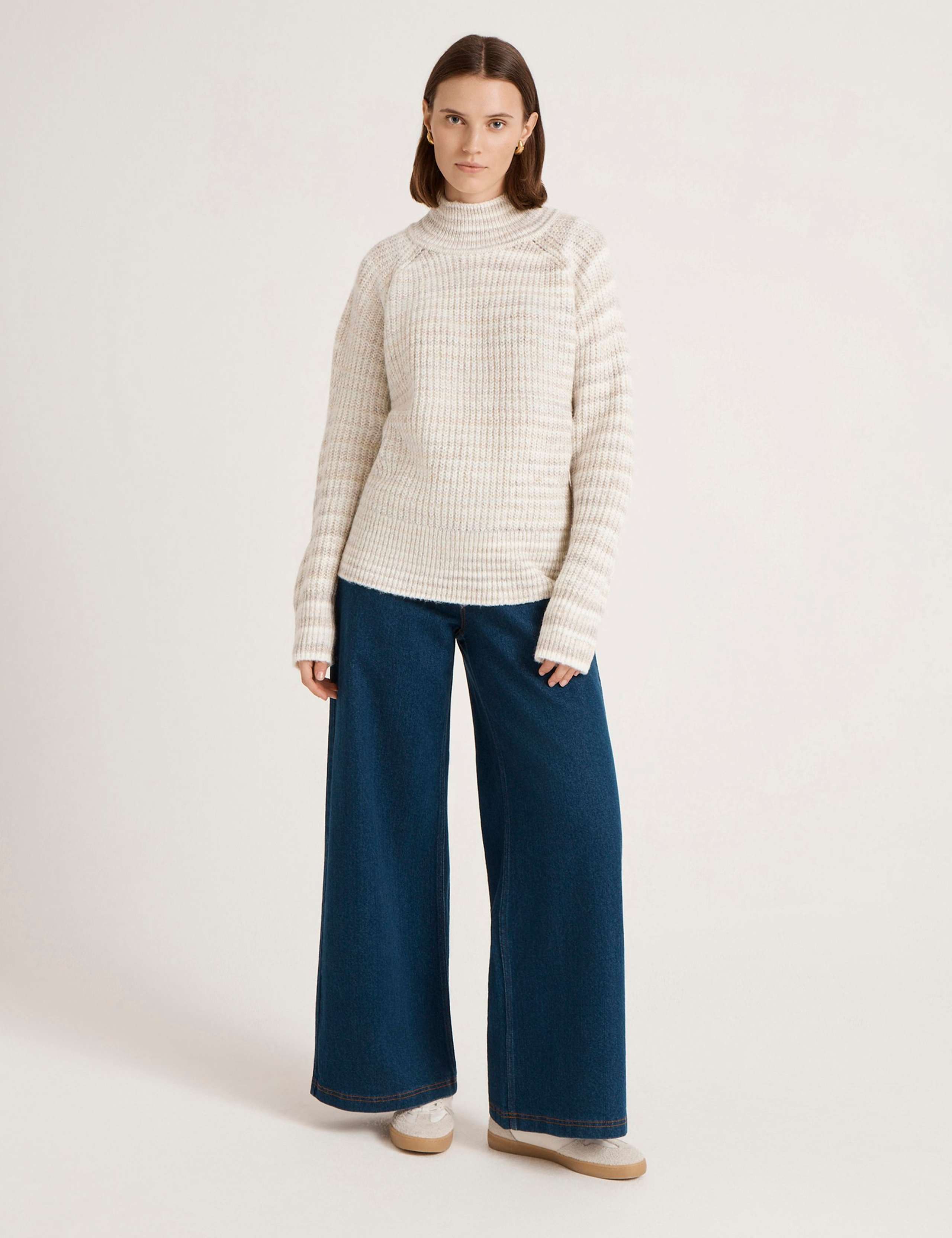 Striped High Neck Jumper 1 of 4