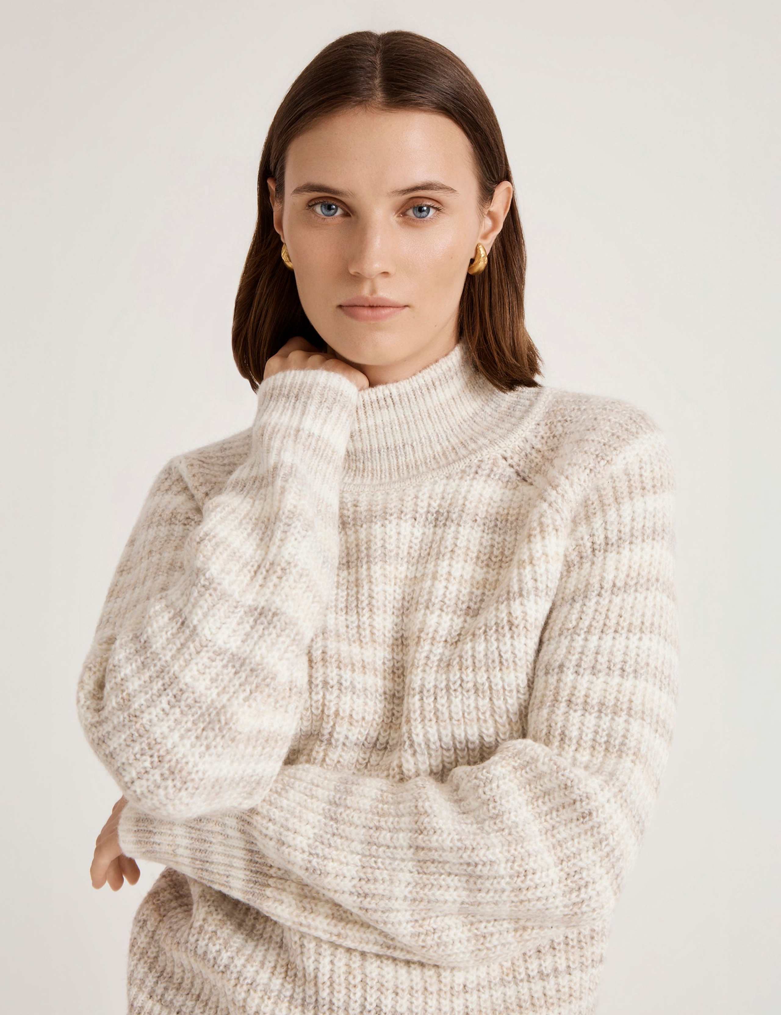 Striped High Neck Jumper 4 of 4