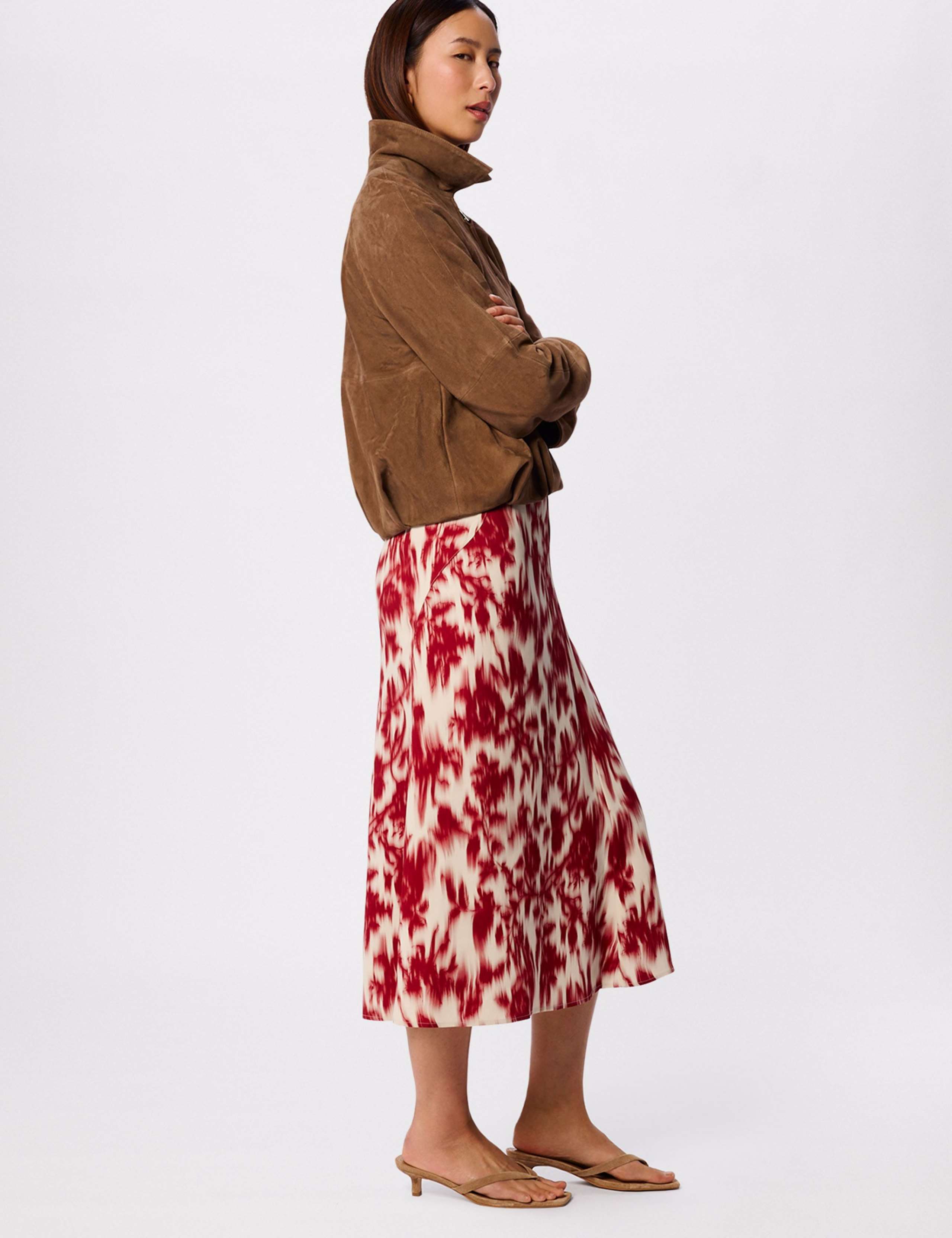 Floral Midi Column Dress 3 of 6