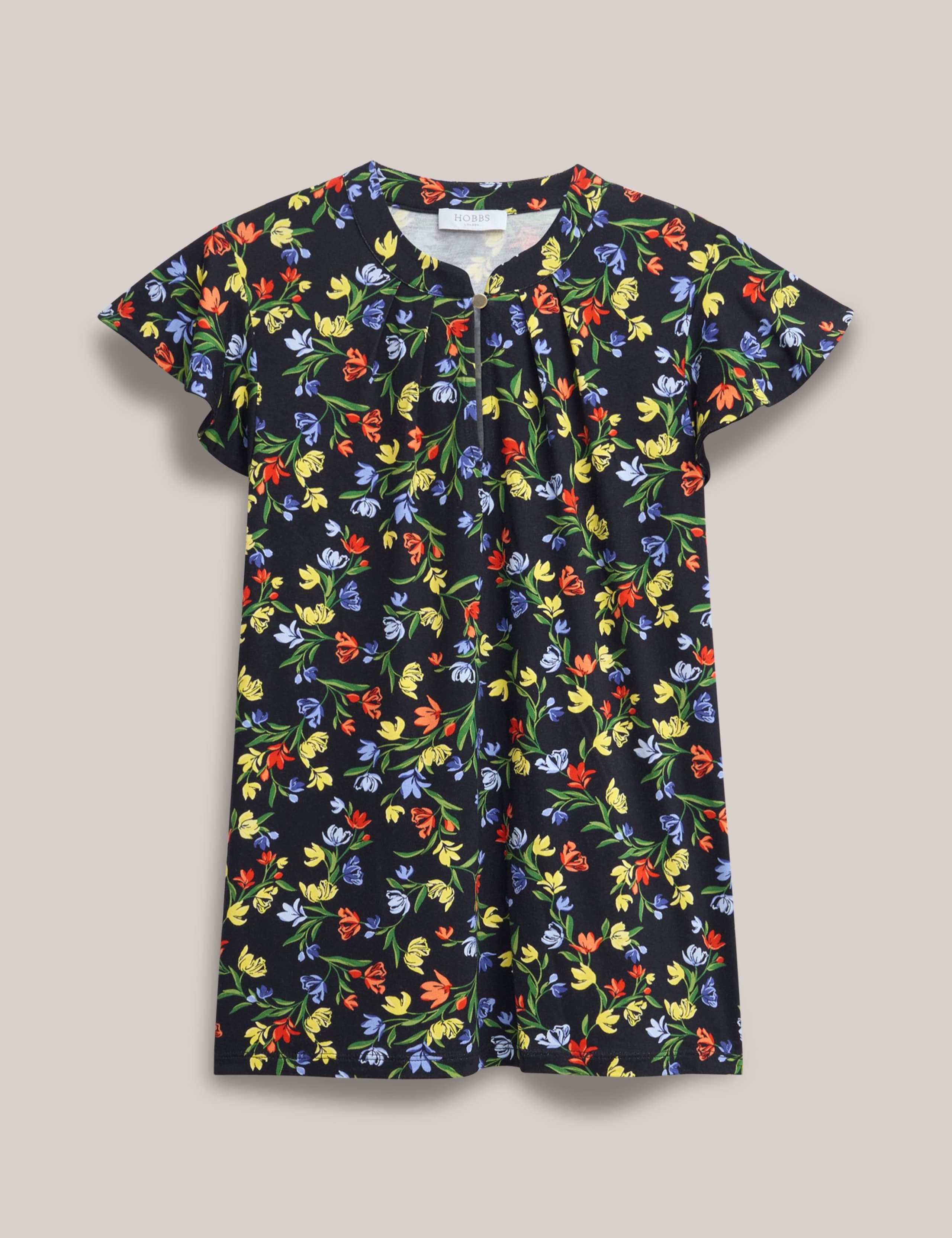 Floral Angel Sleeve Top 2 of 5