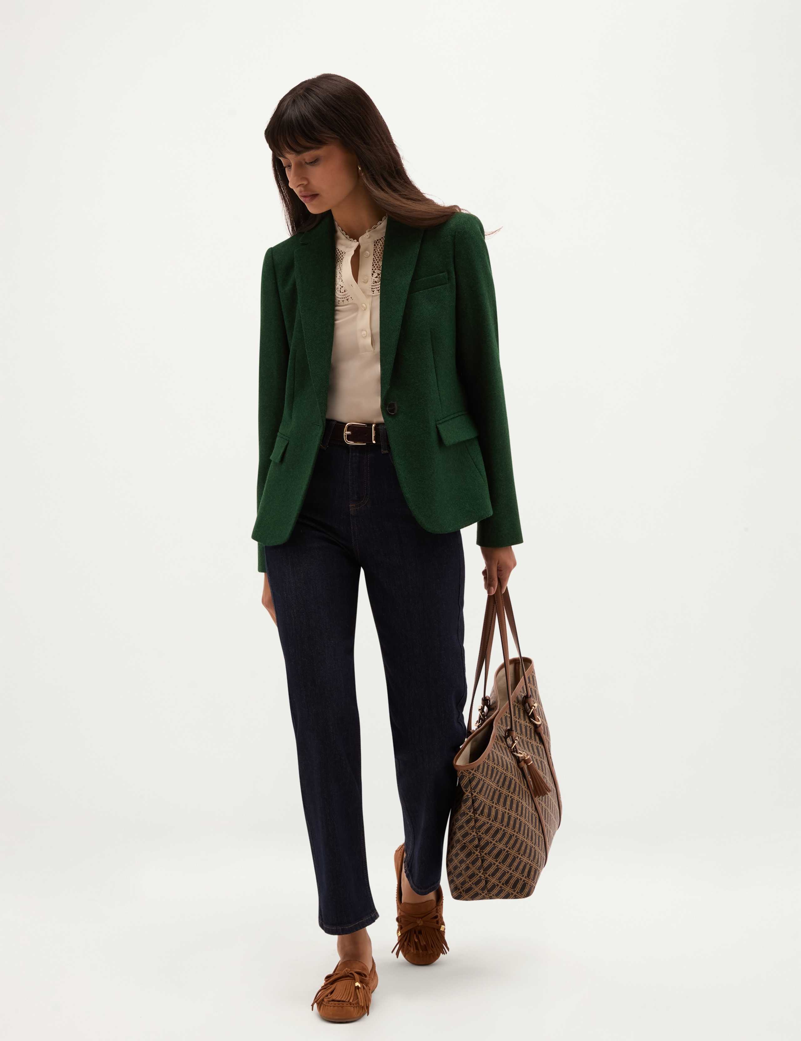 Pure Wool Single Breasted Blazer 3 of 7