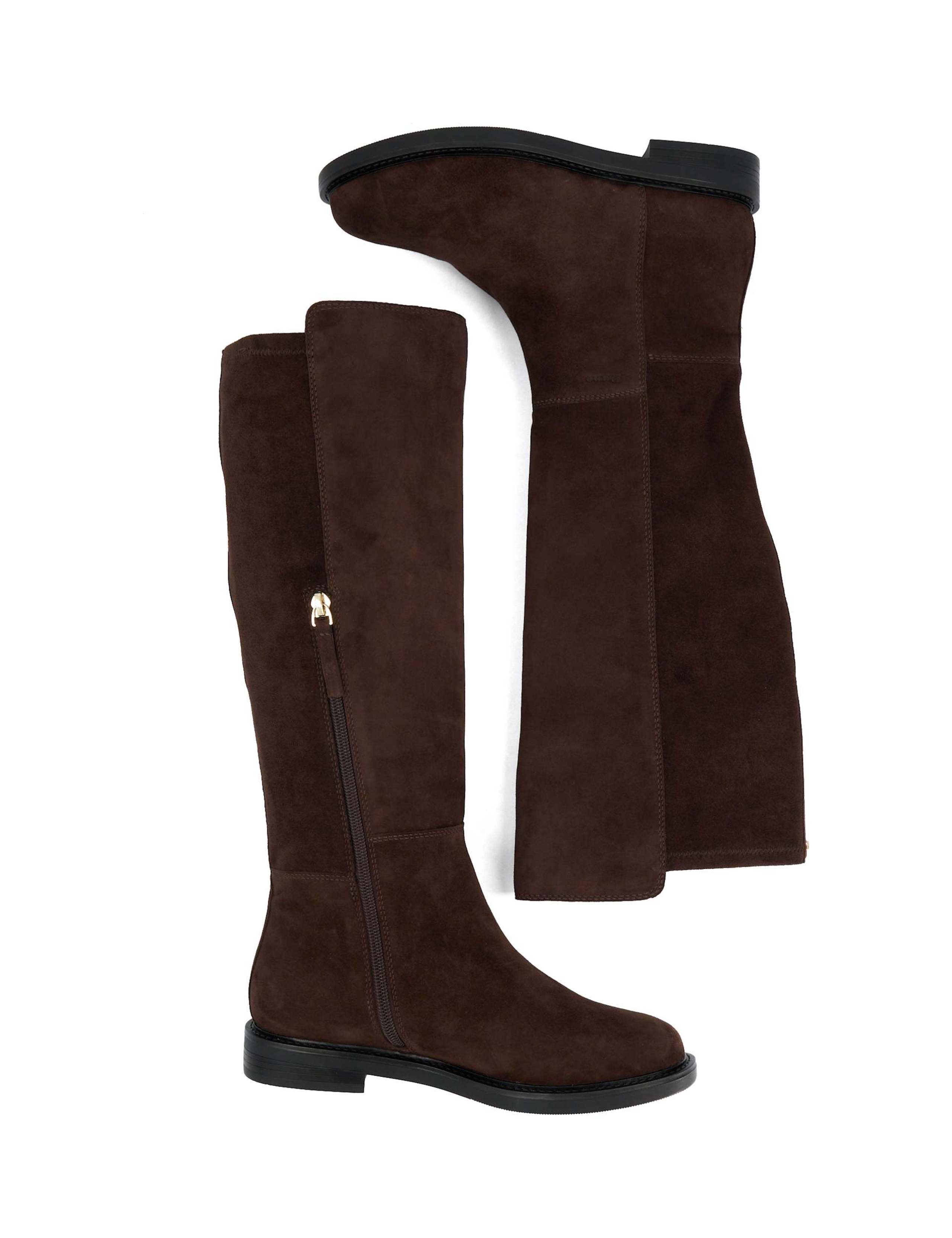 Tallo Suede Round Toe Knee High Boots 4 of 5