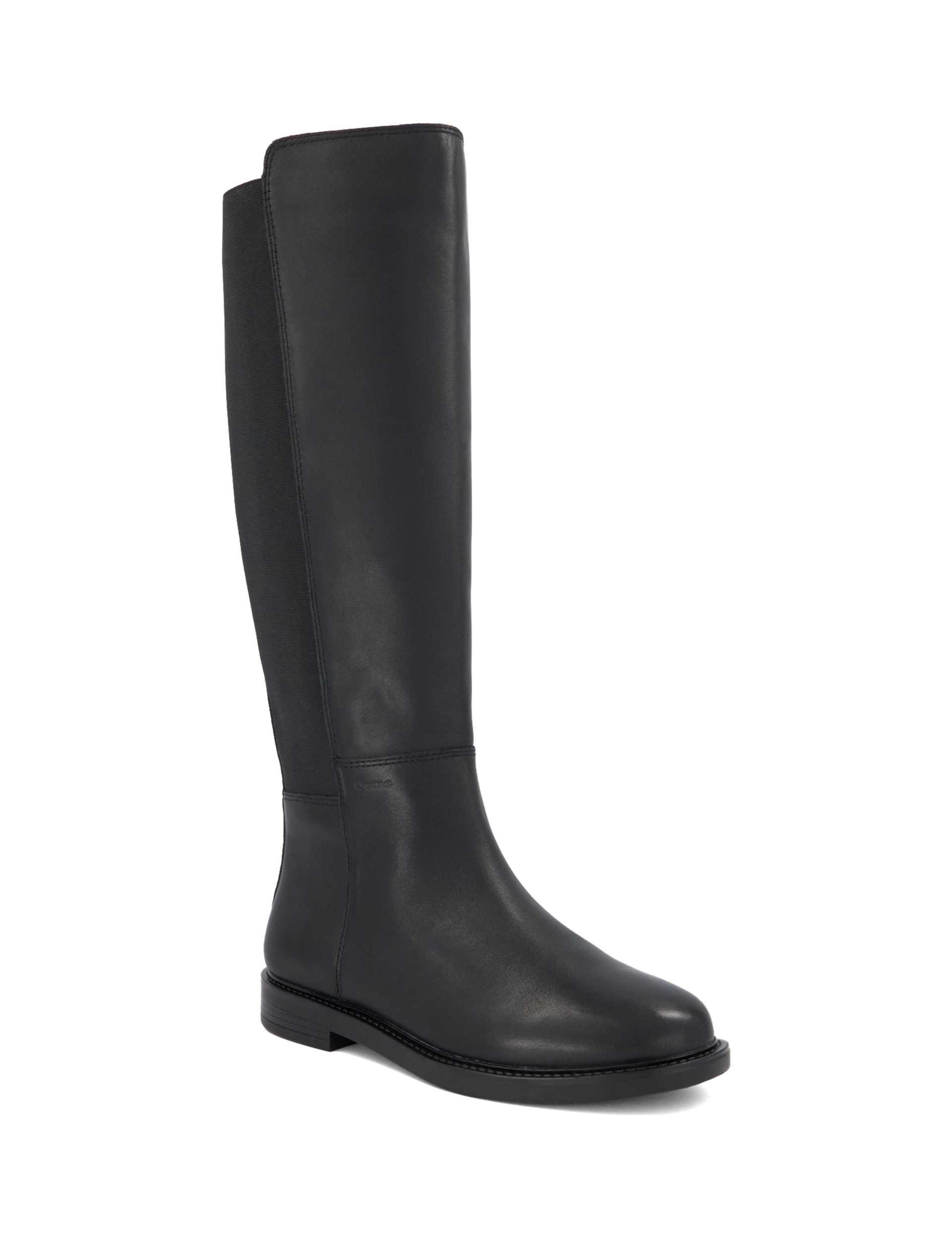 Tallo Leather Round Toe Knee High Boots 2 of 5