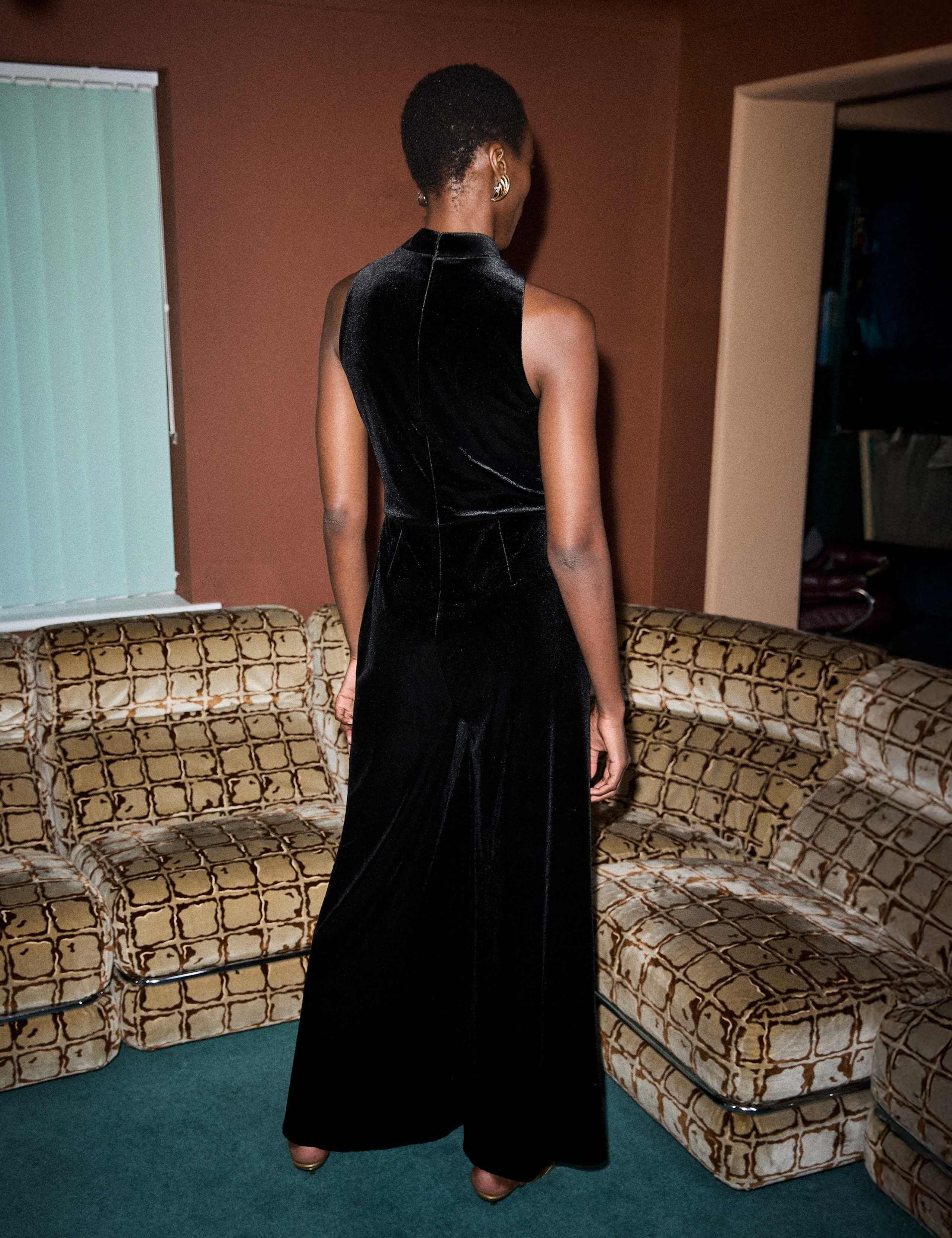 Velvet High Neck Jumpsuit 6 of 6