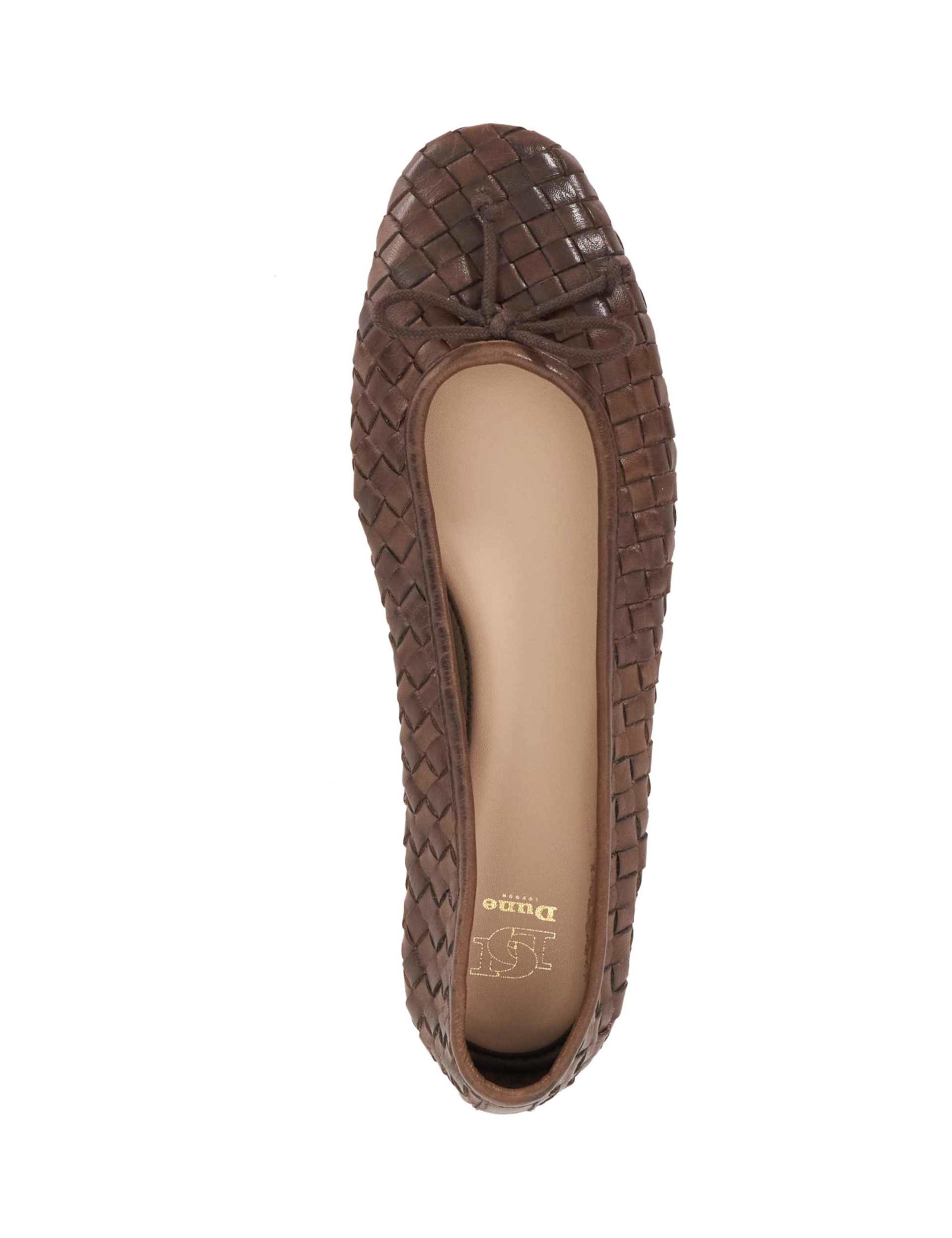 Leather Woven Ballet Pumps 2 of 5