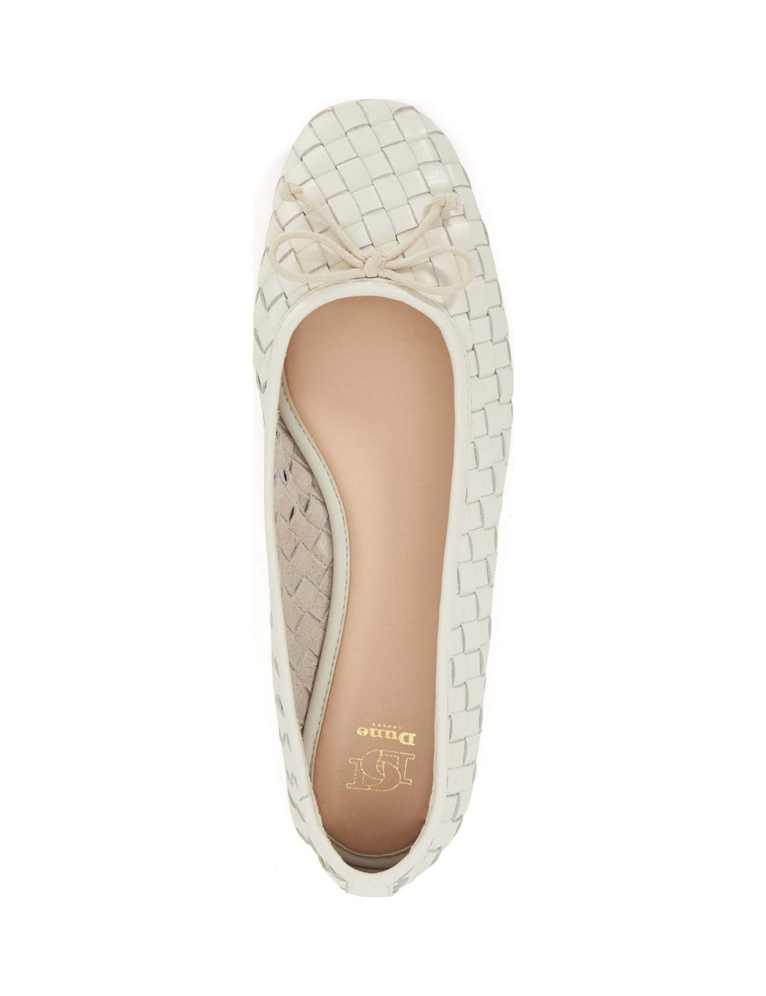Leather Woven Ballet Pumps 3 of 6