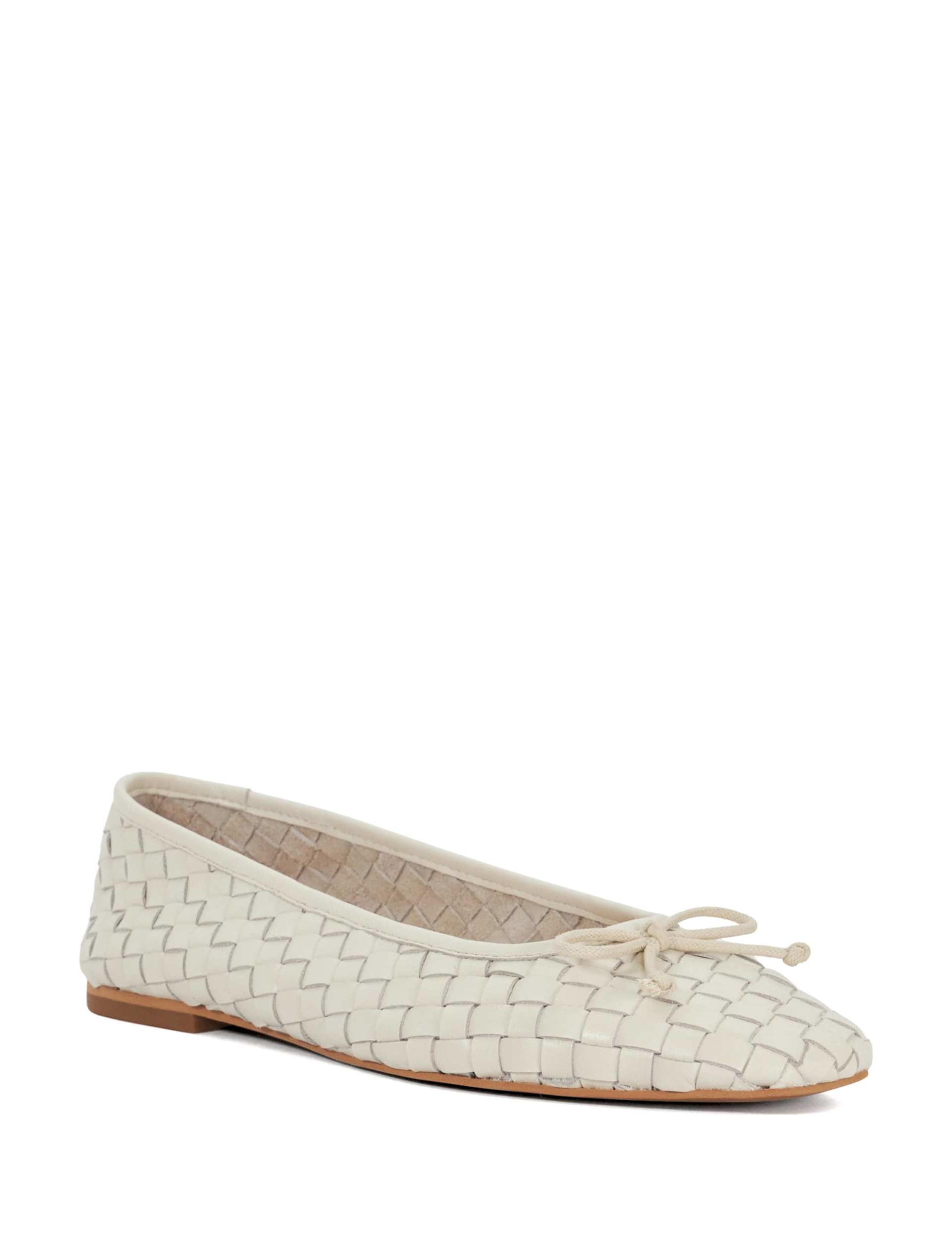 Leather Woven Ballet Pumps 4 of 6