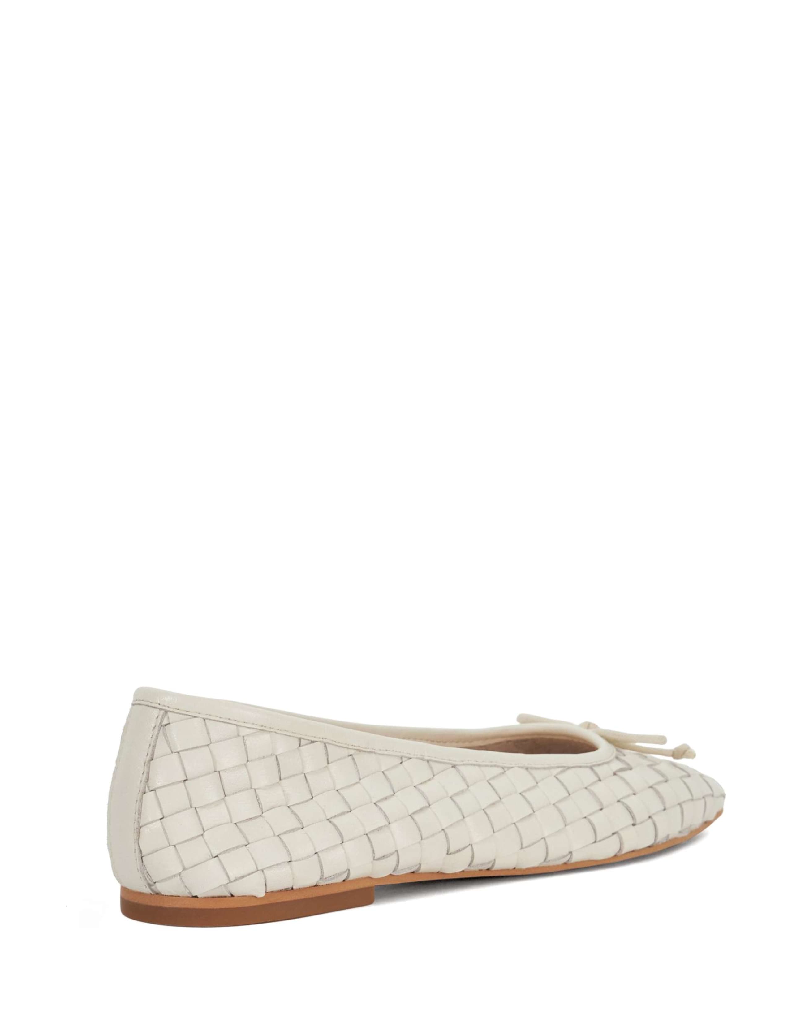 Leather Woven Ballet Pumps 5 of 6