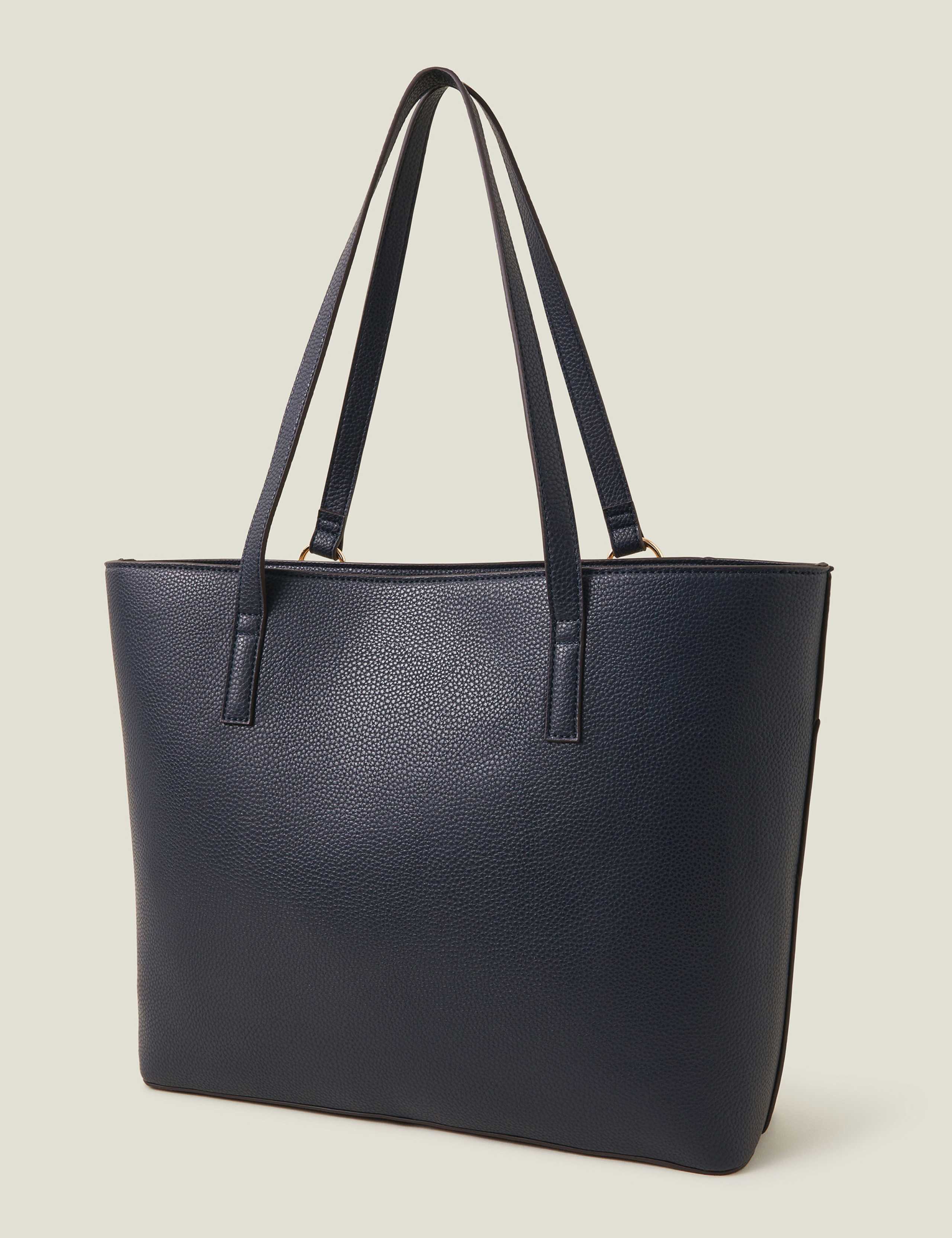 Faux Leather Colour Block Tote Bag 3 of 4
