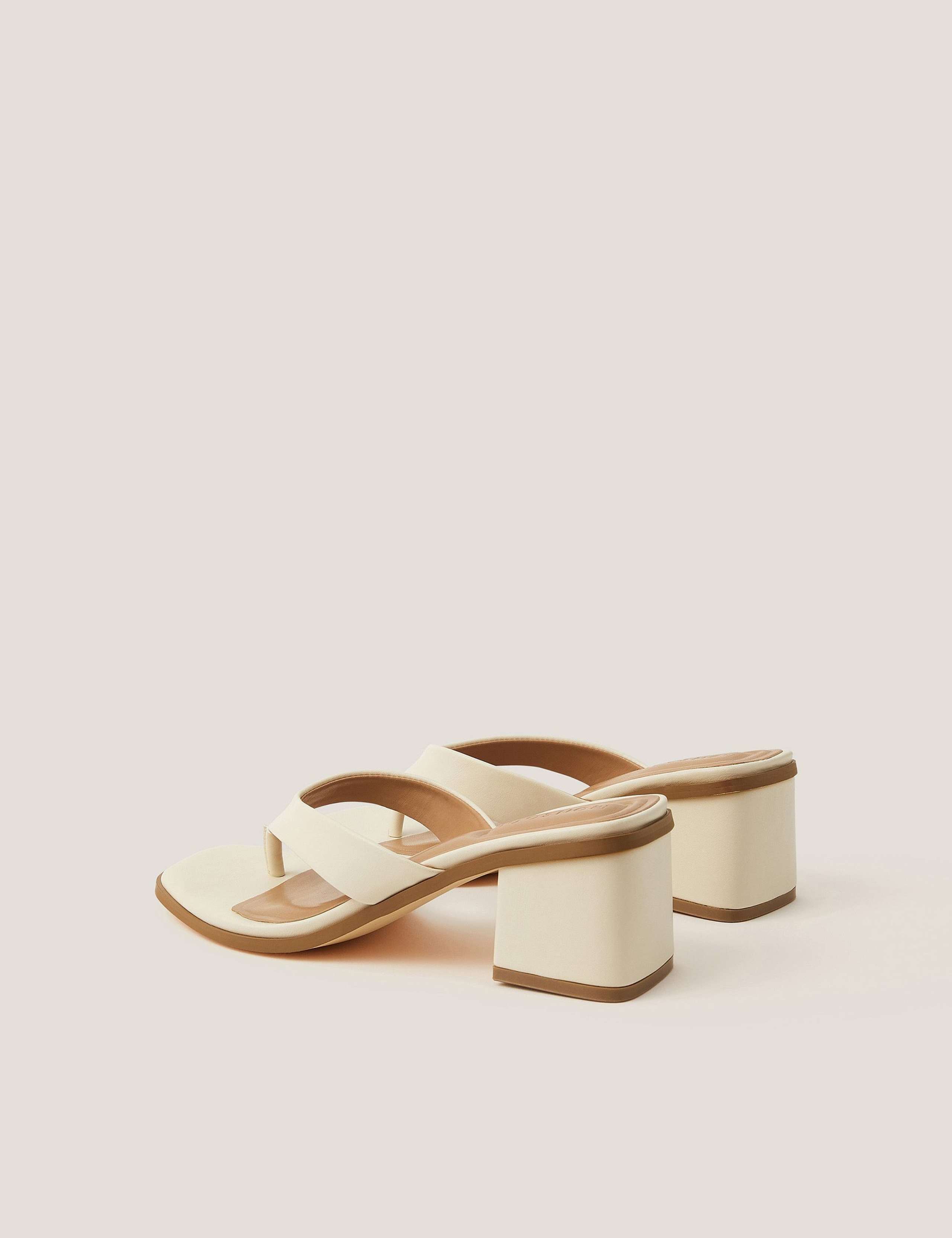 Block Heel Open Toe Mules 2 of 3