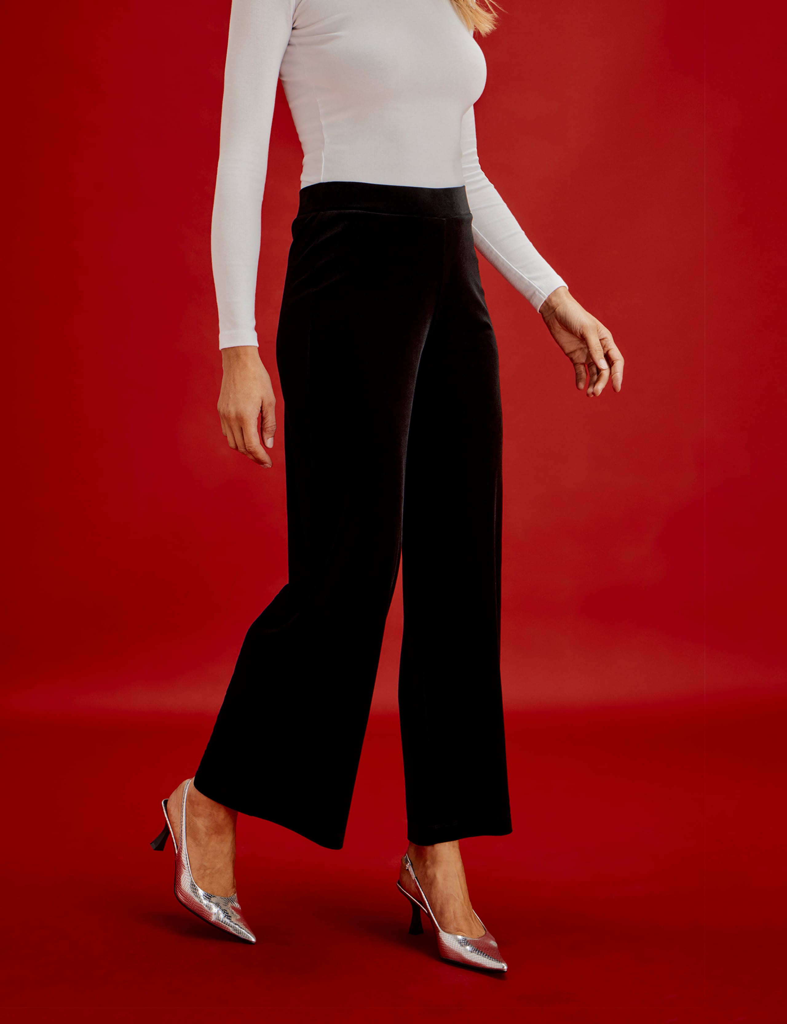 Velvet Wide Leg Trousers 6 of 10