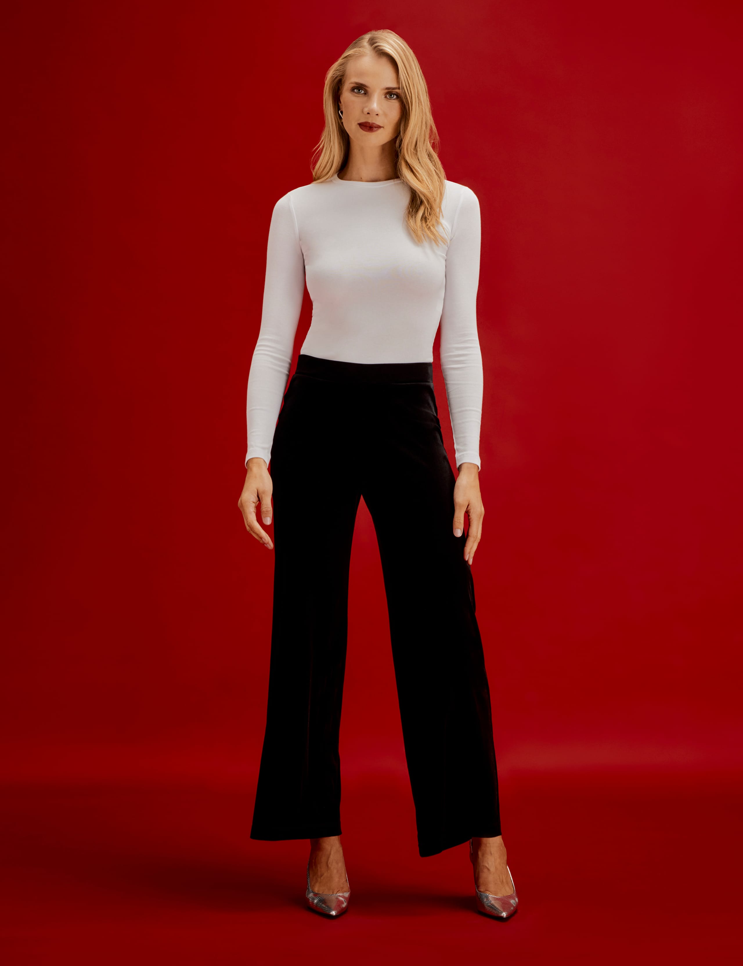 Velvet Wide Leg Trousers 8 of 10