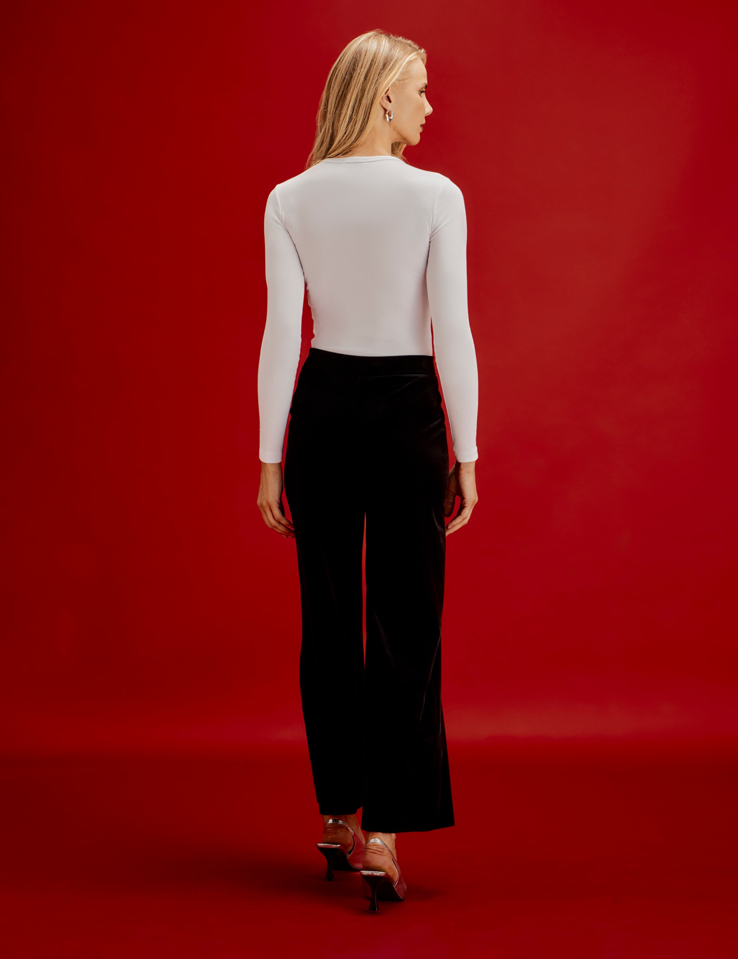 Velvet Wide Leg Trousers 10 of 10