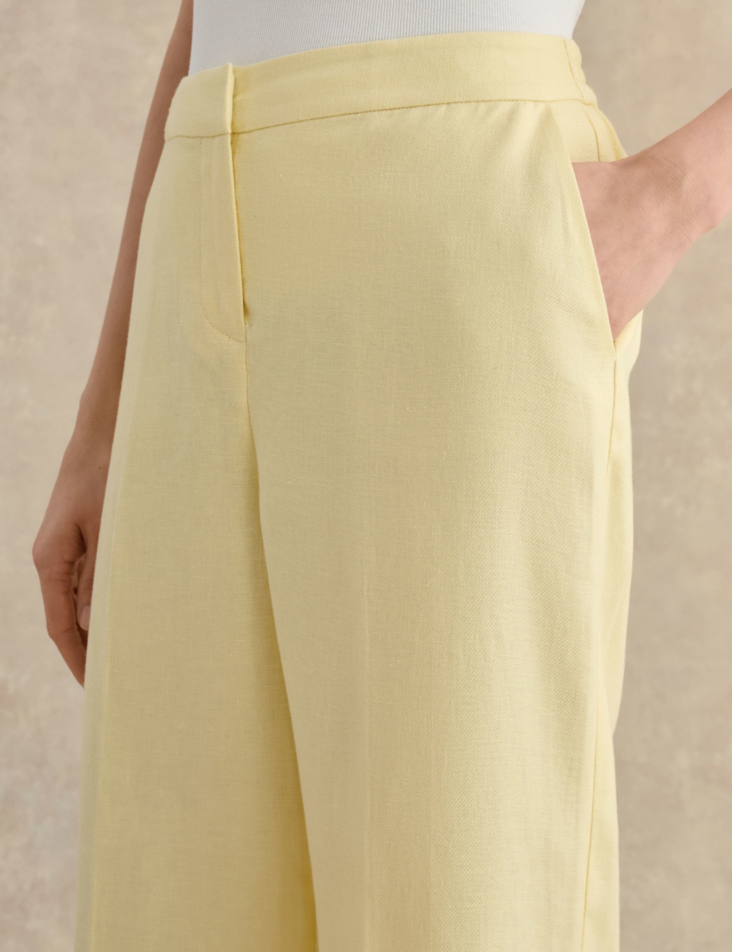 Pure Linen Wide Leg Trousers 6 of 6