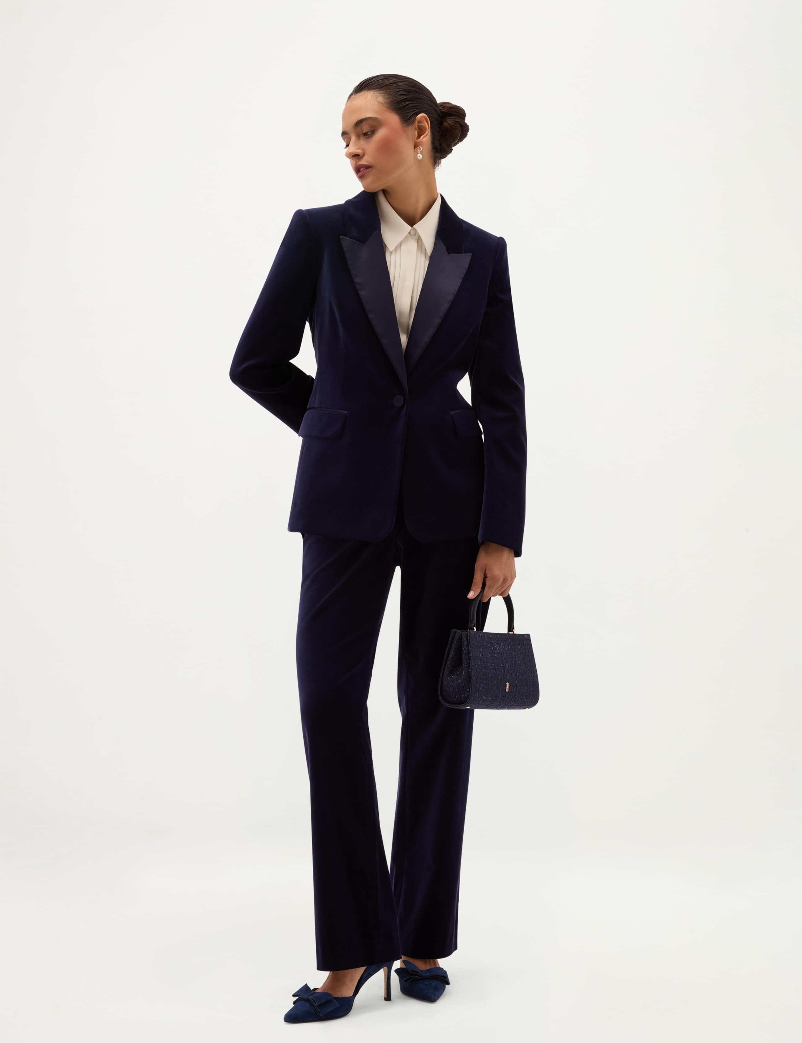 Velvet Peak Lapel Tailored Jacket 6 of 7