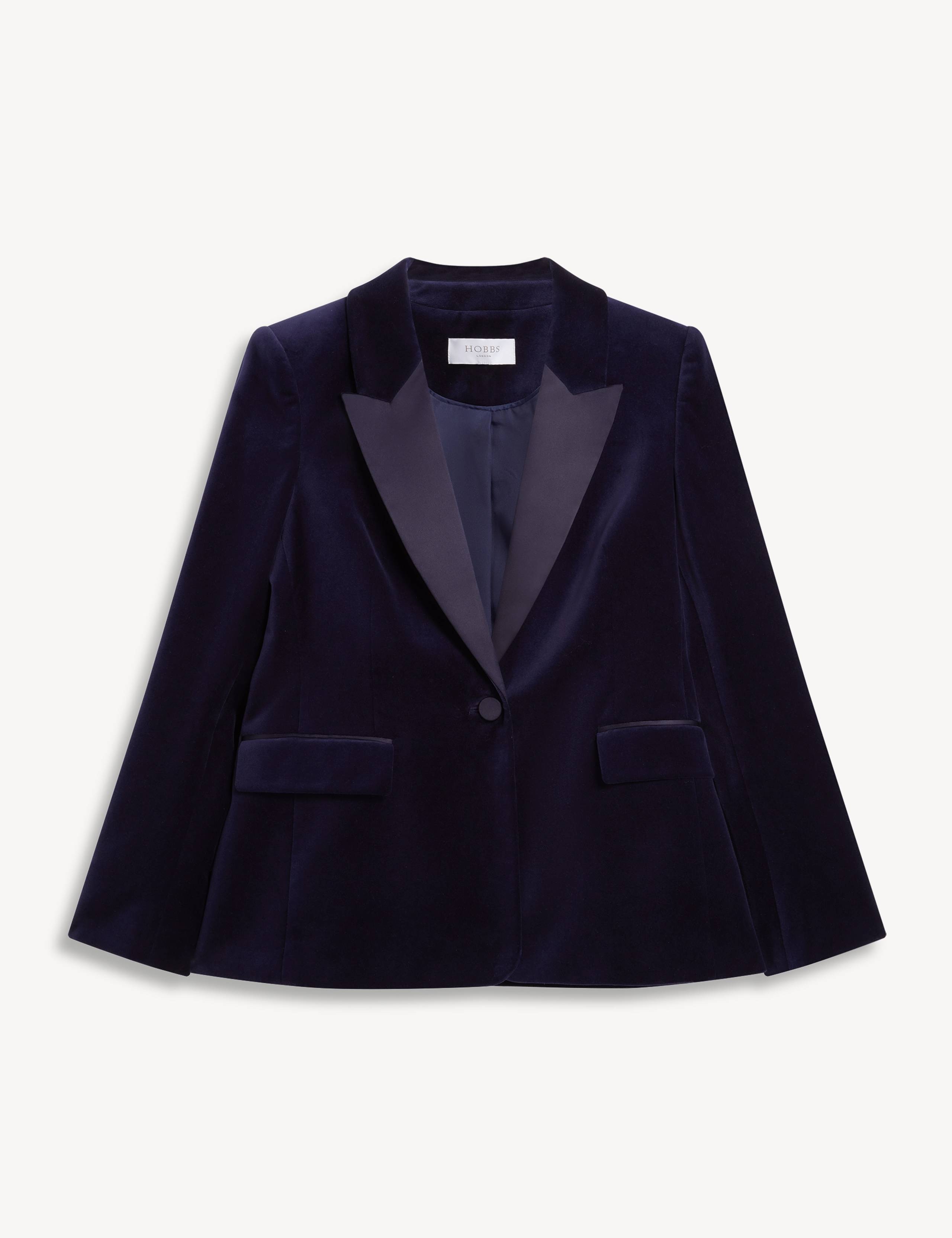 Velvet Peak Lapel Tailored Jacket 2 of 7