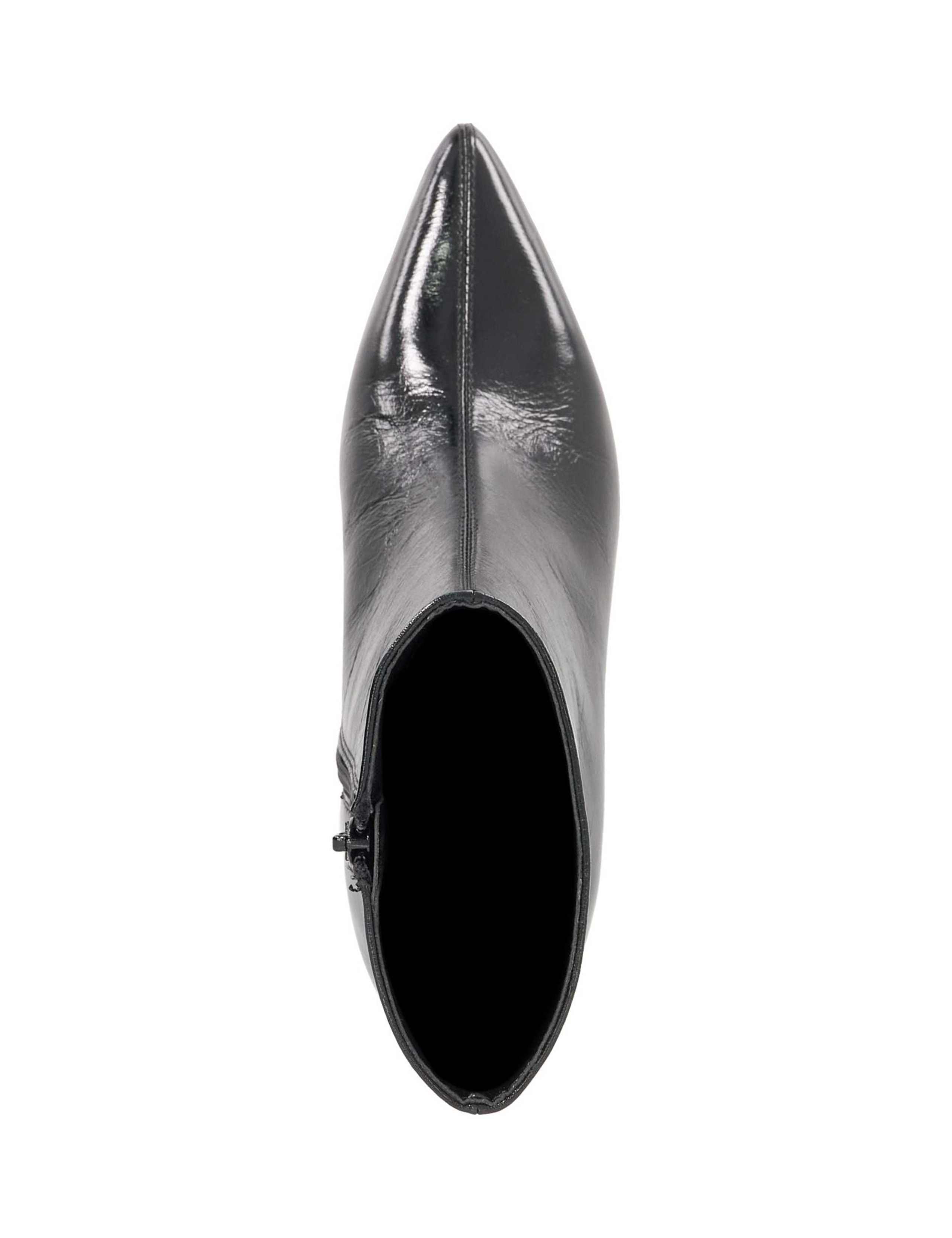 Leather Block Heel Pointed Ankle Boots 2 of 5