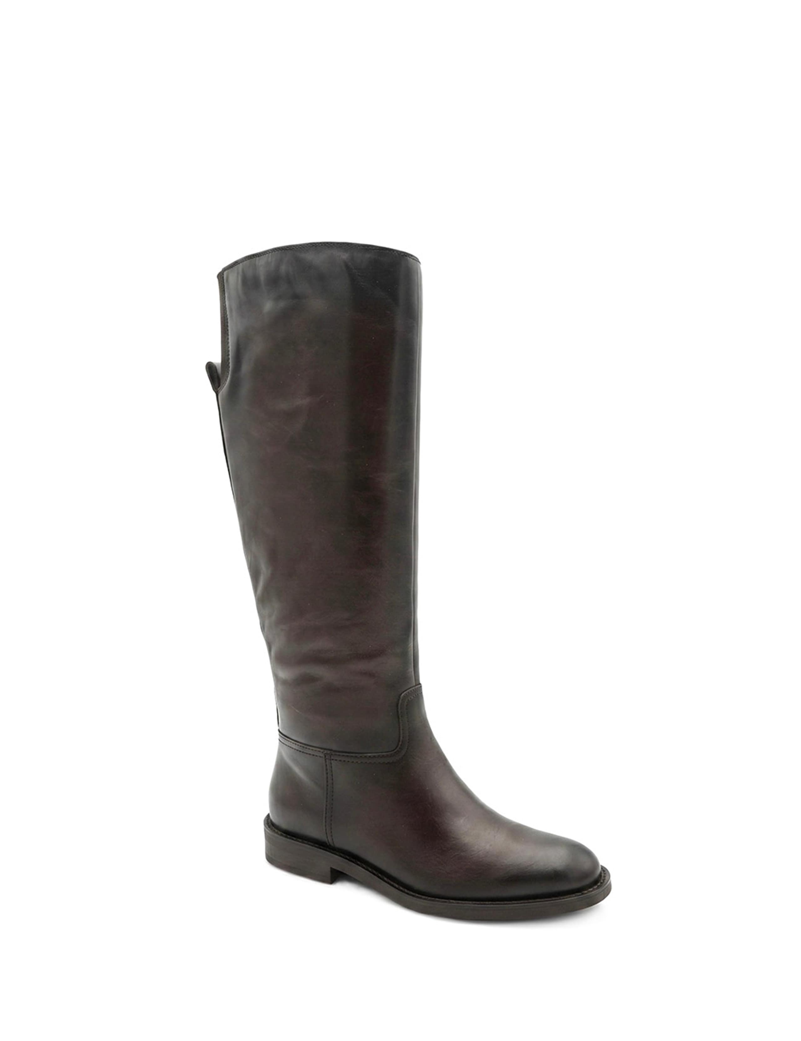 Leather Flat Knee High Boots 3 of 6