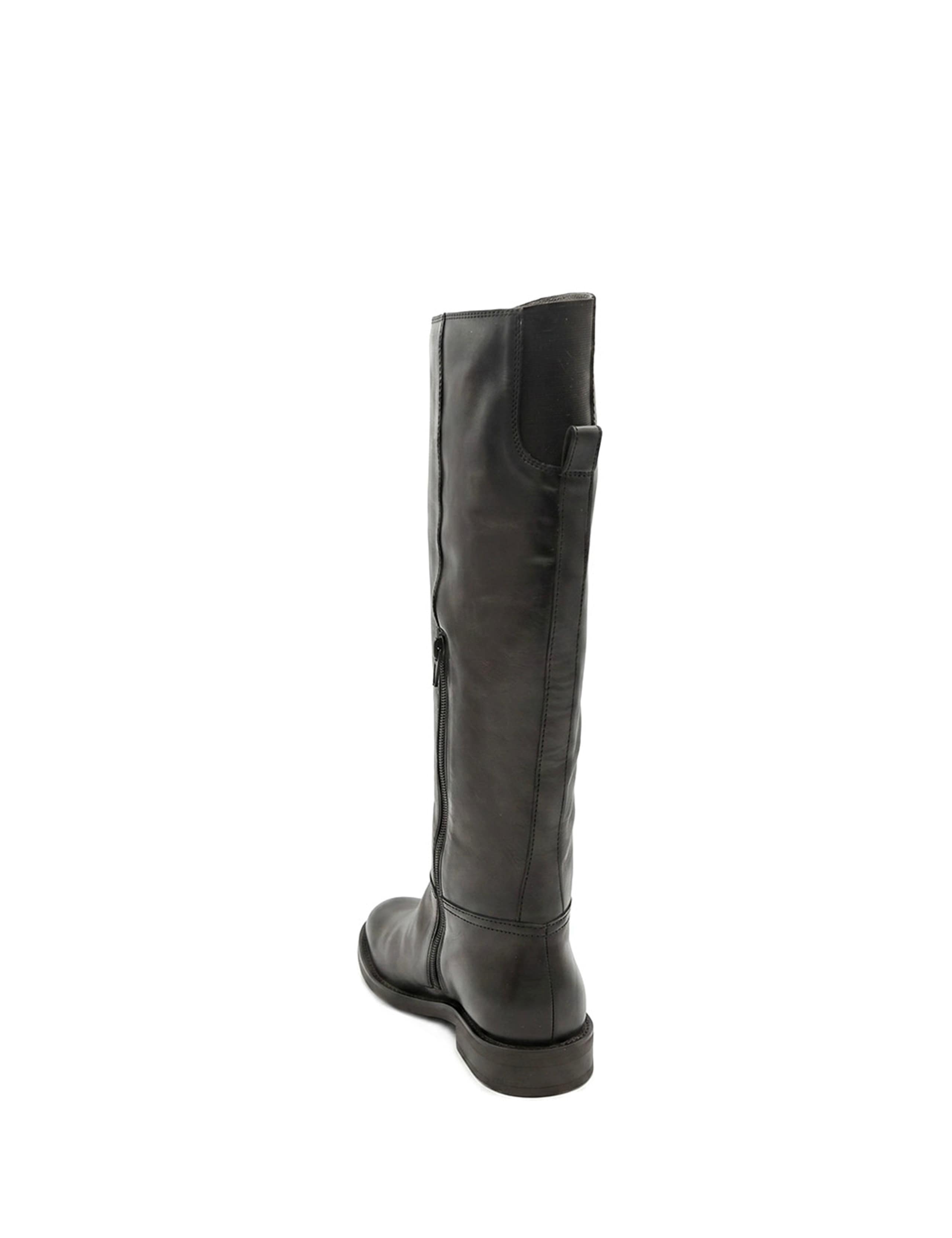Leather Flat Knee High Boots 5 of 6