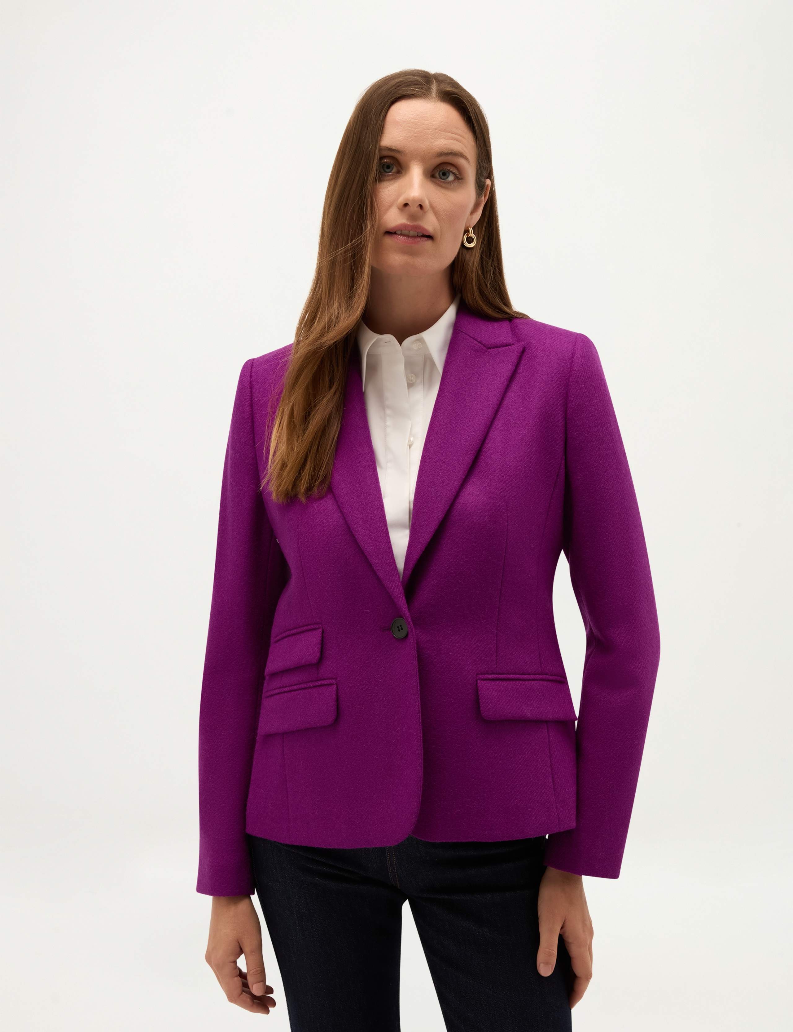 Pure Wool Single Breasted Blazer 1 of 6