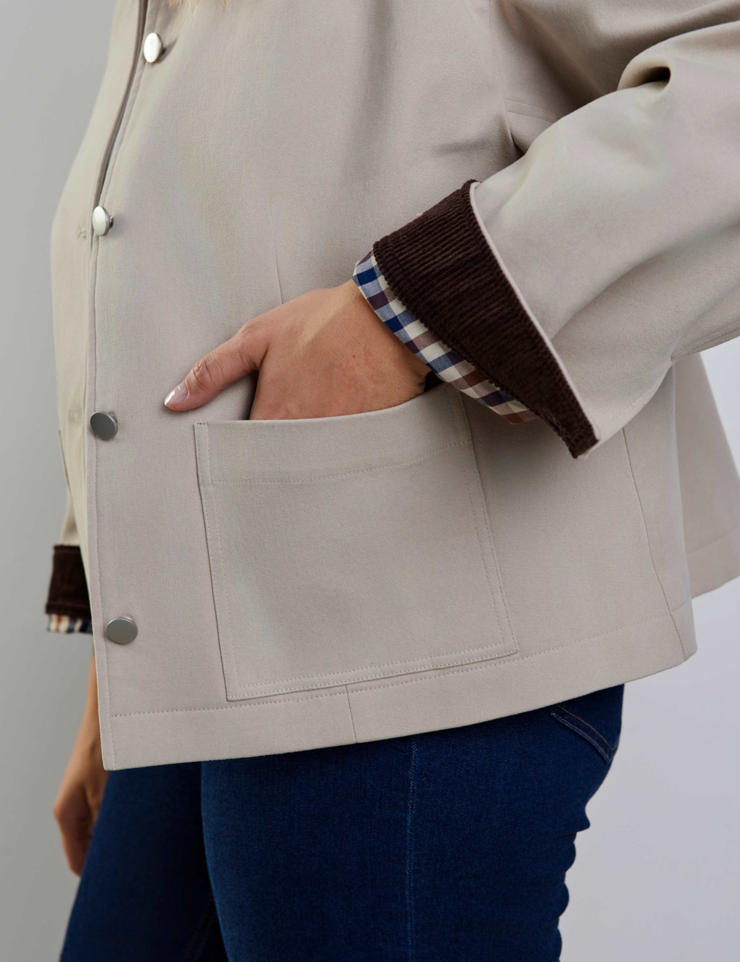 Cotton Rich Cord Collar Utility Jacket 6 of 7