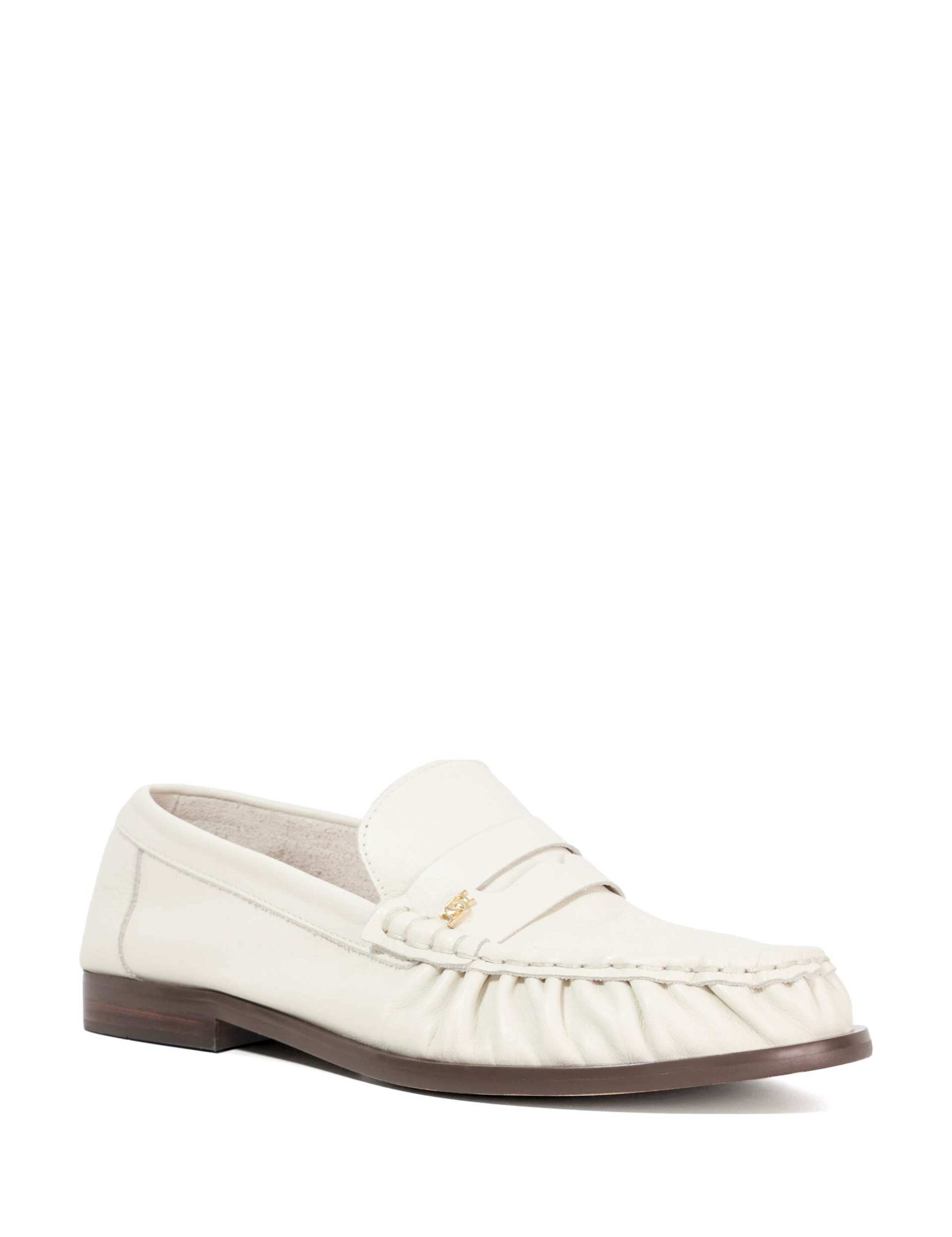Leather Round Toe Loafers 3 of 5