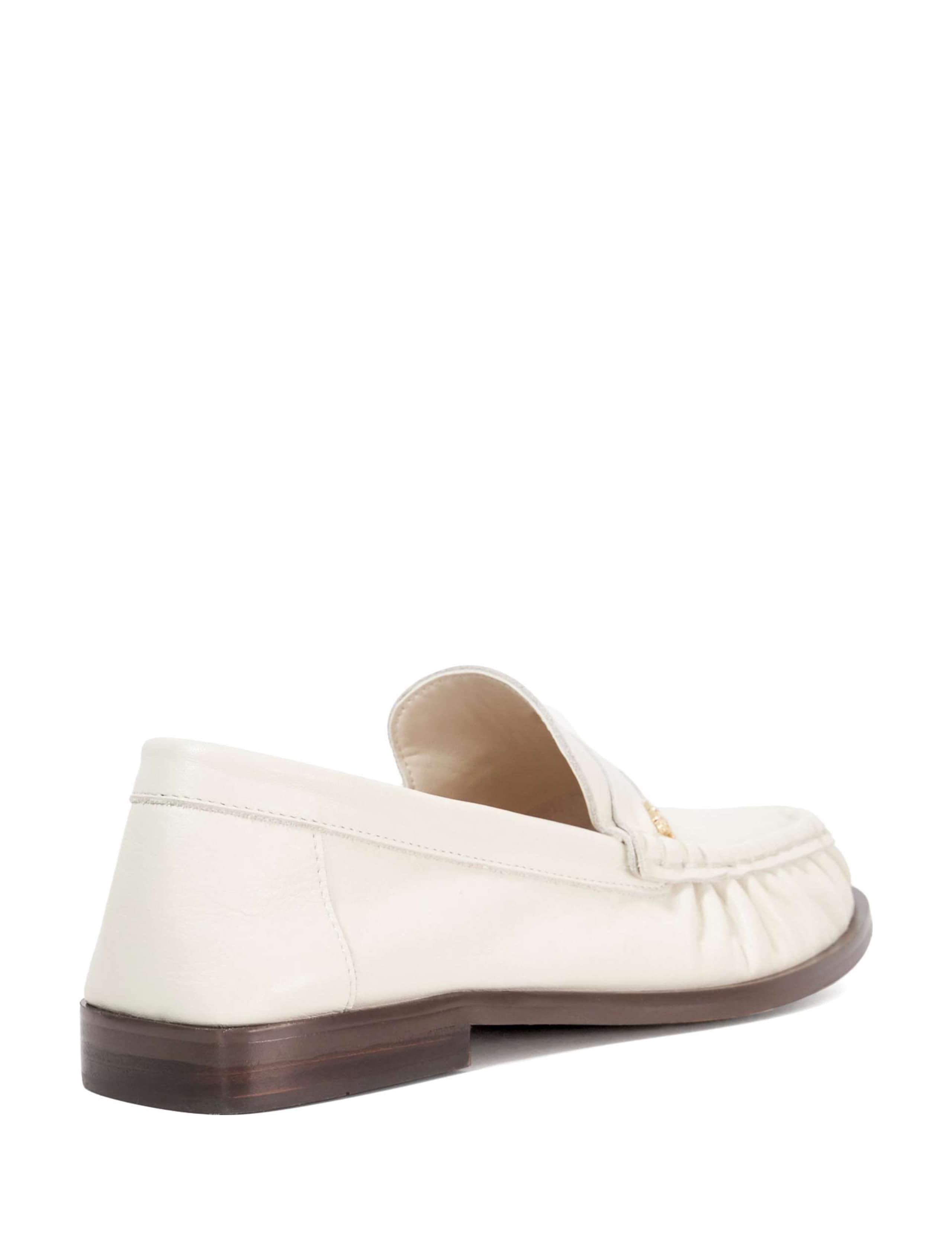 Suede Ruched Detail Loafers 4 of 5