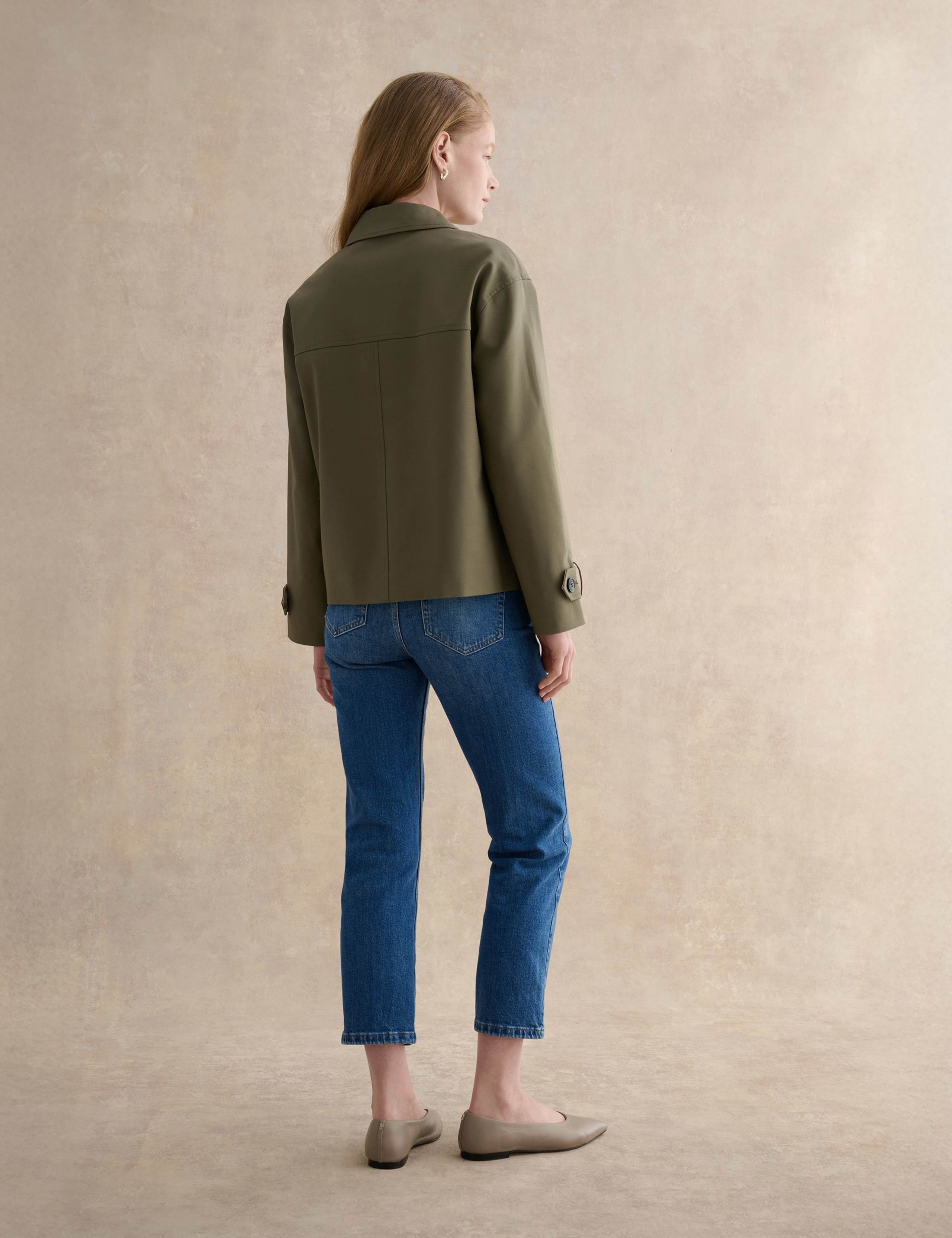 Cotton Rich Lightweight Collared Jacket 4 of 6