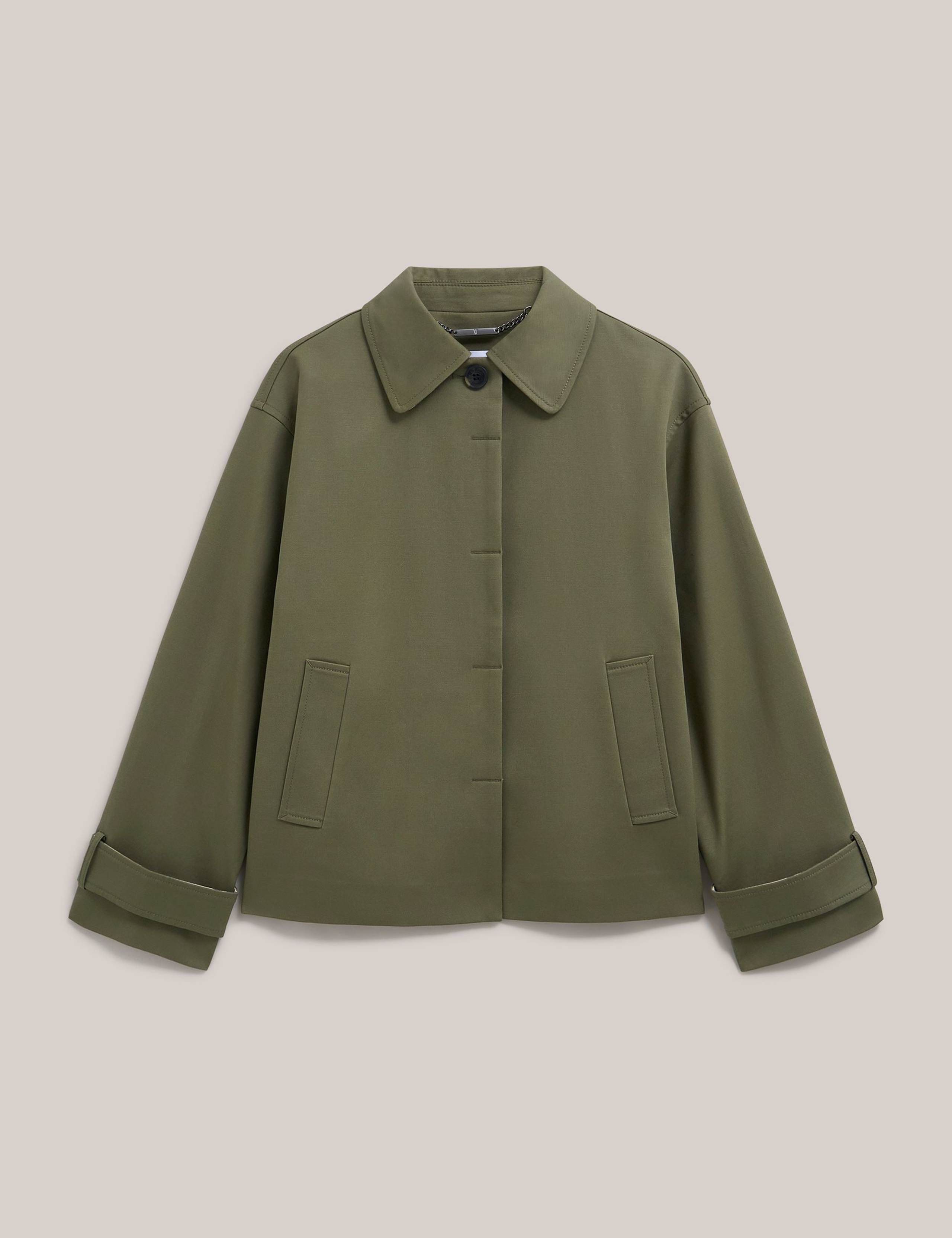 Cotton Rich Lightweight Collared Jacket 2 of 6
