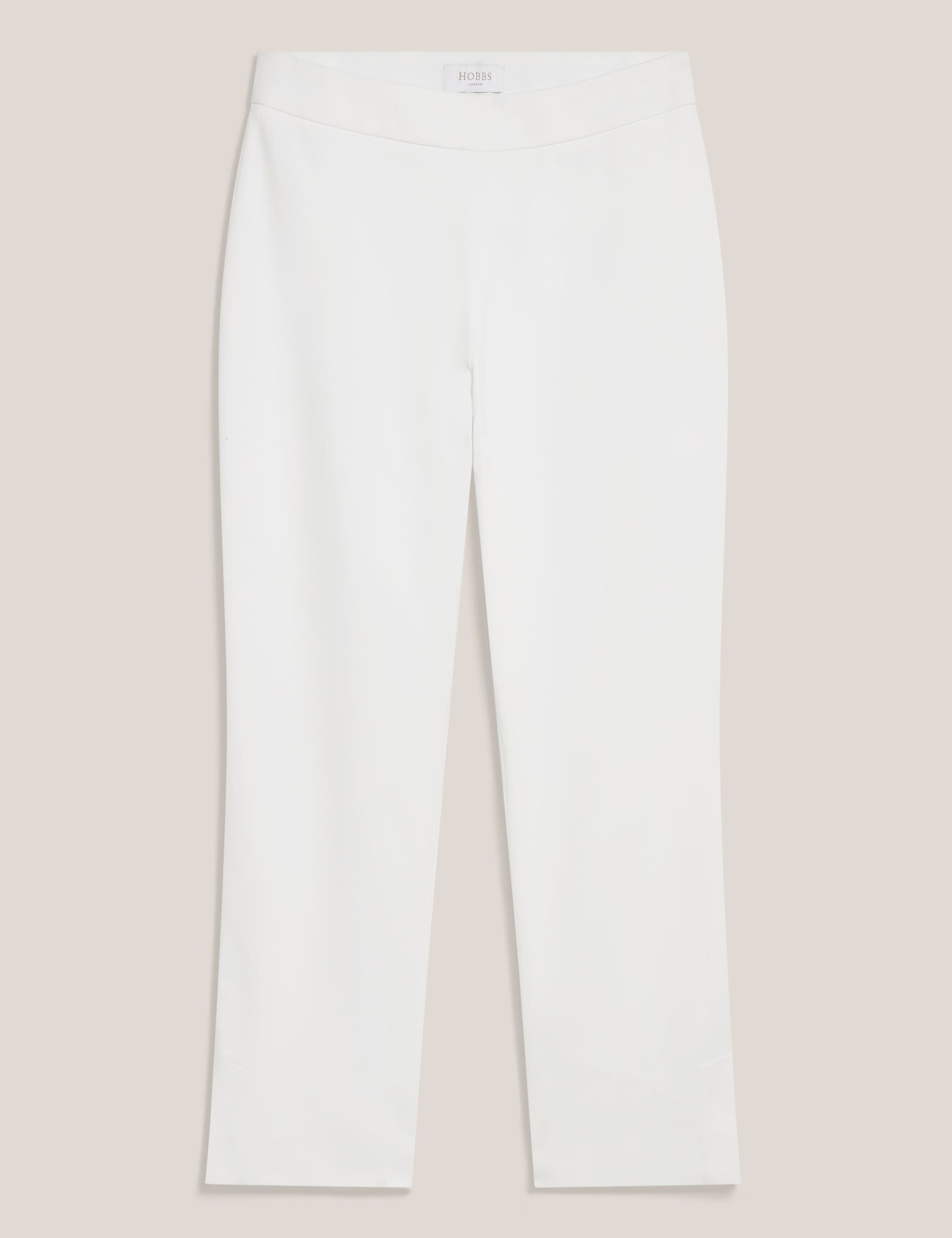 Cotton Rich Tapered Cropped Trousers 2 of 5