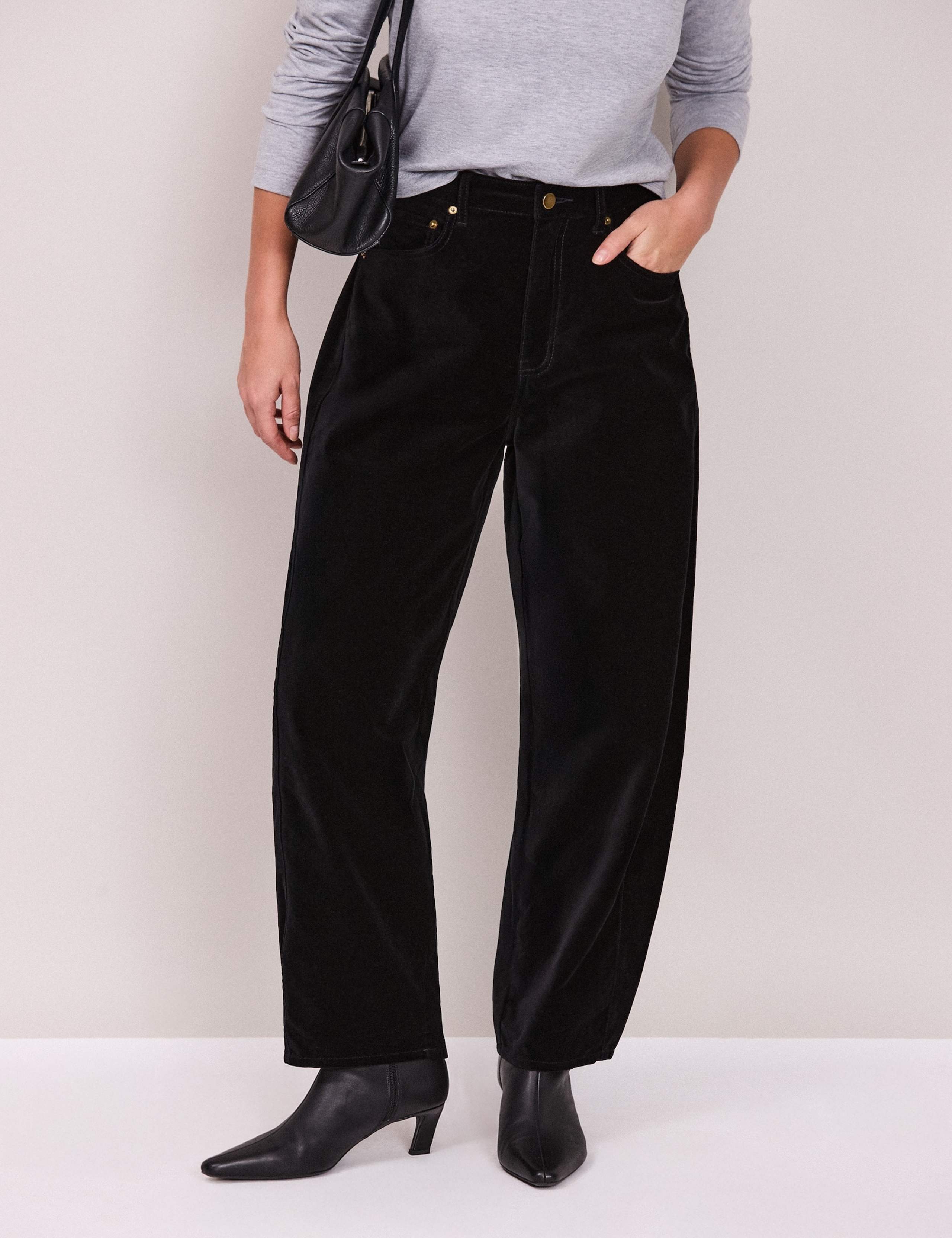 Velvet Mid Rise Barrel Leg Jeans 5 of 6