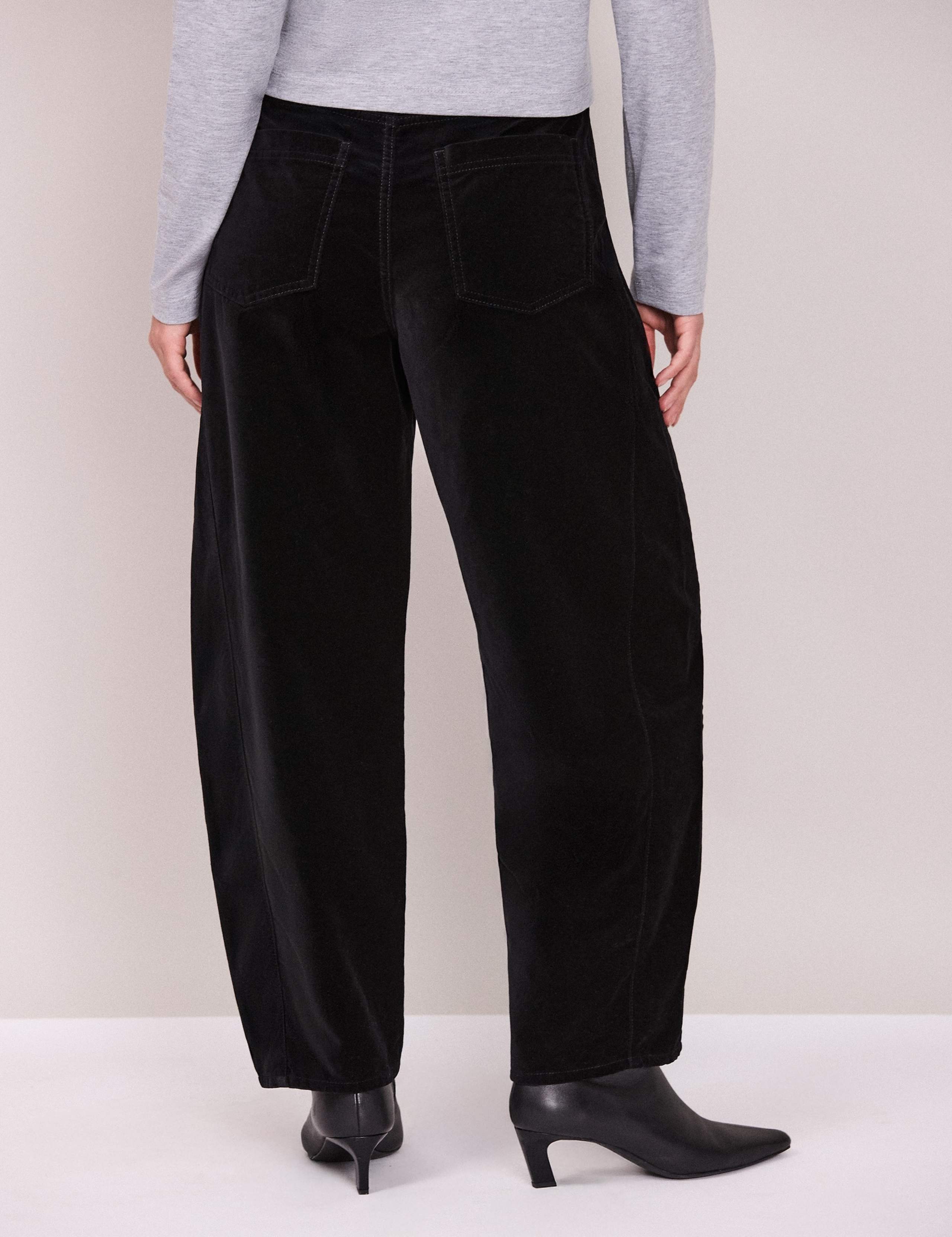 Velvet Mid Rise Barrel Leg Jeans 6 of 6