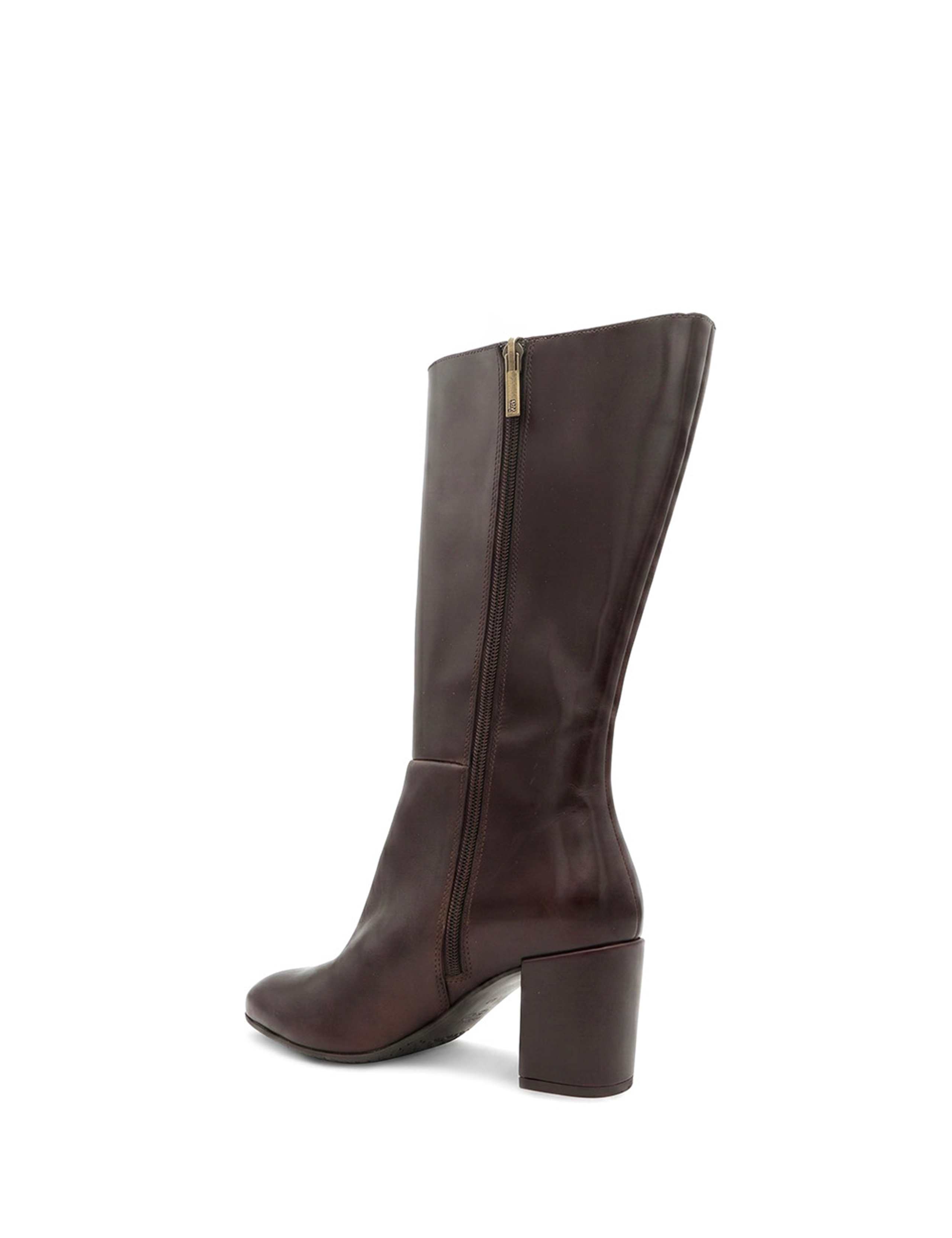 Leather Block Heel Boots 2 of 5