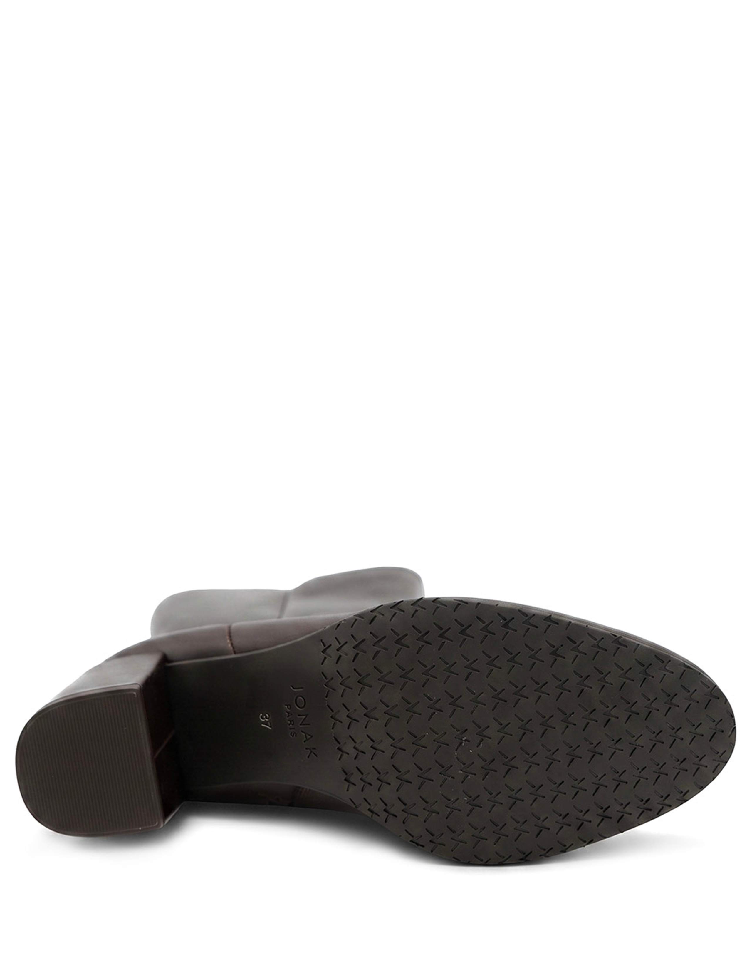 Leather Block Heel Boots 5 of 5