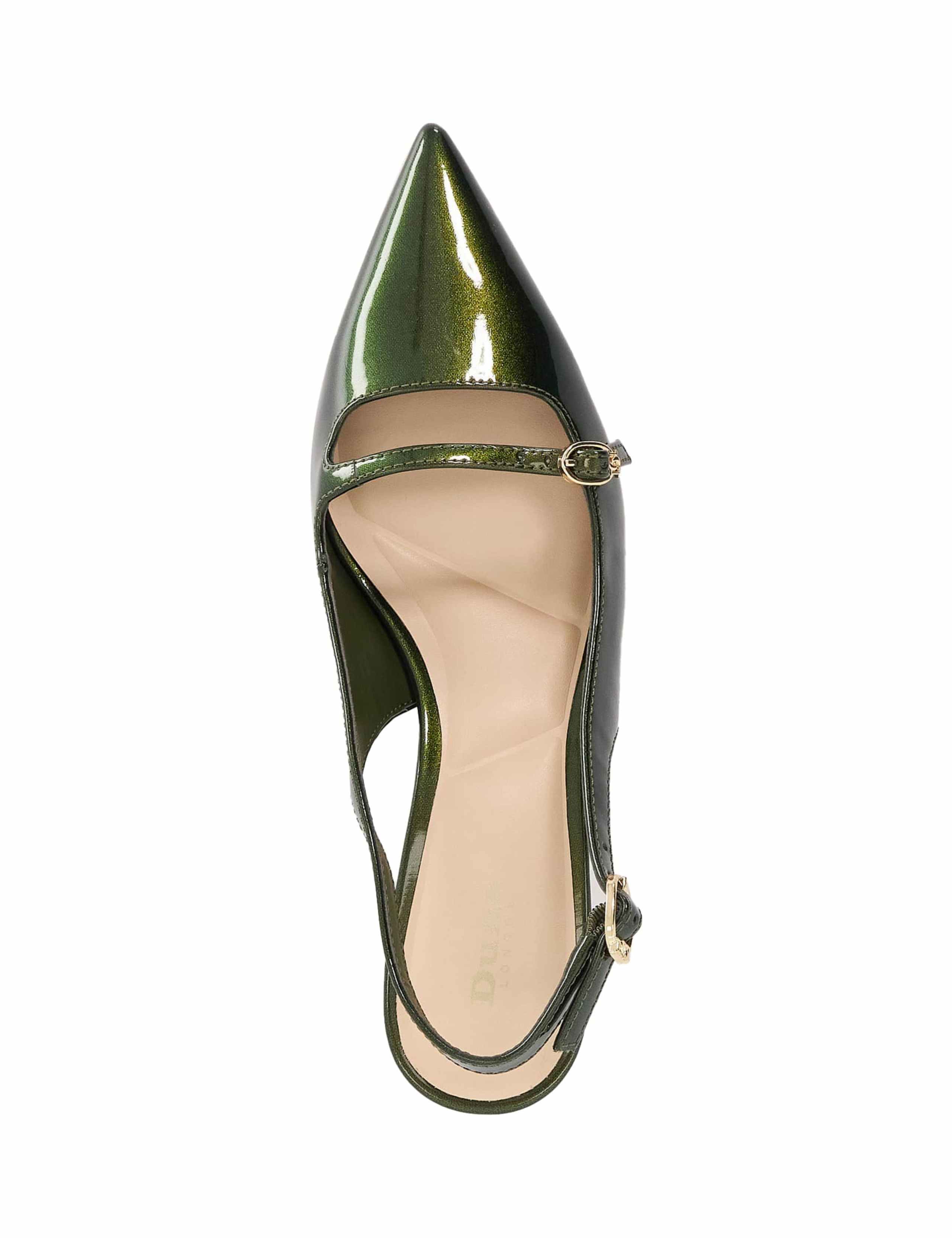 Patent Kitten Heel Pointed Slingback Shoes 2 of 6