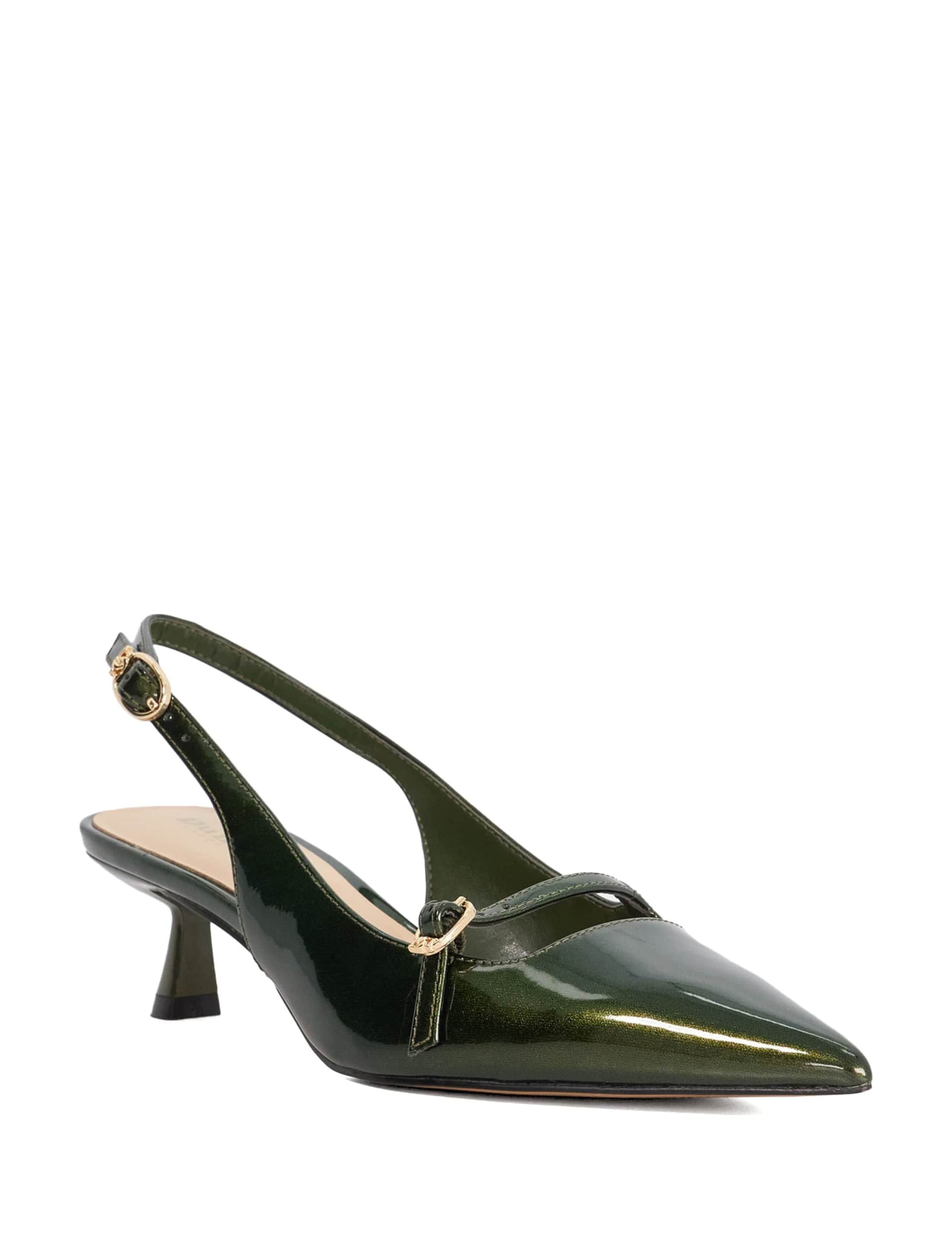 Patent Kitten Heel Pointed Slingback Shoes 3 of 6