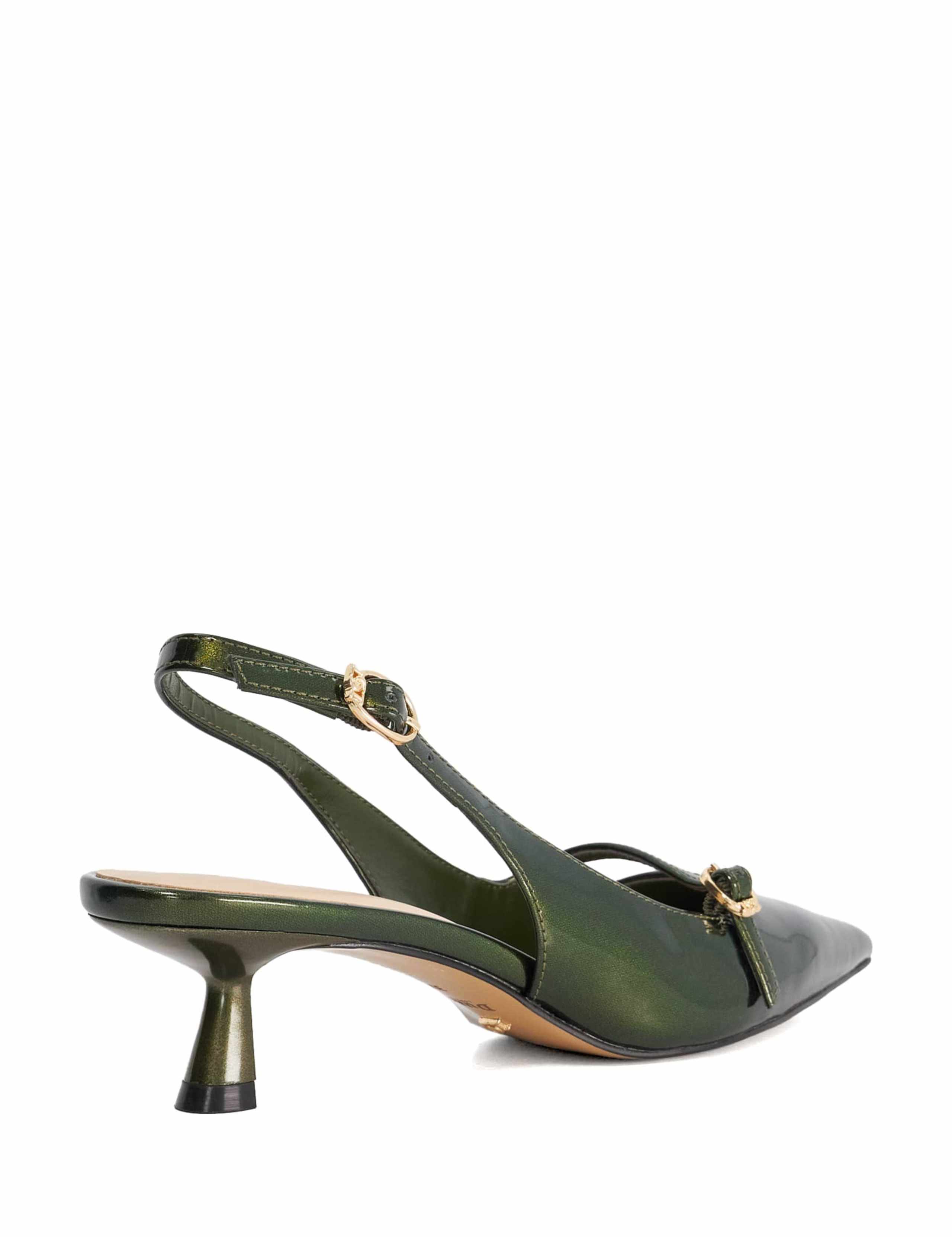 Patent Kitten Heel Pointed Slingback Shoes 5 of 6