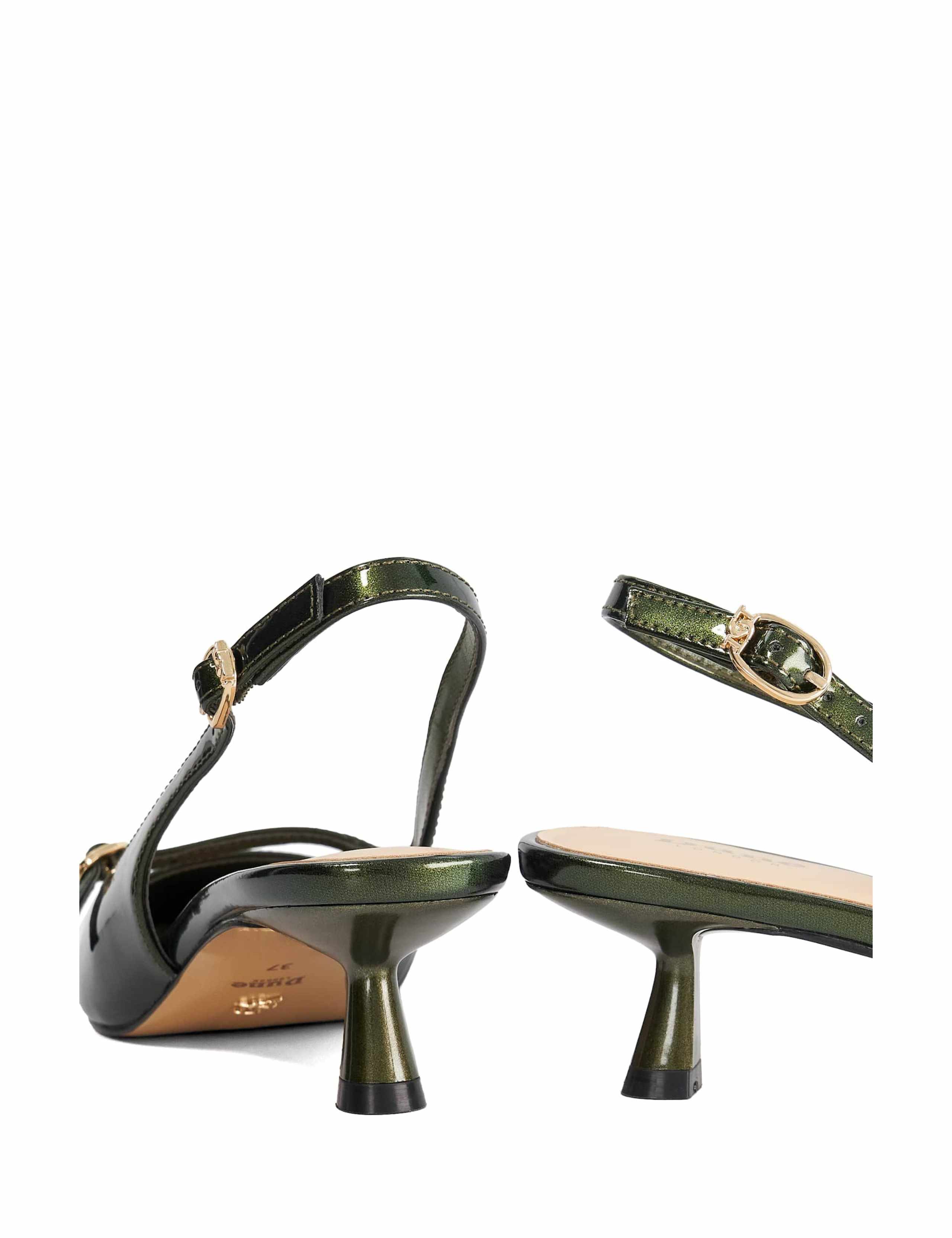 Patent Kitten Heel Pointed Slingback Shoes 6 of 6