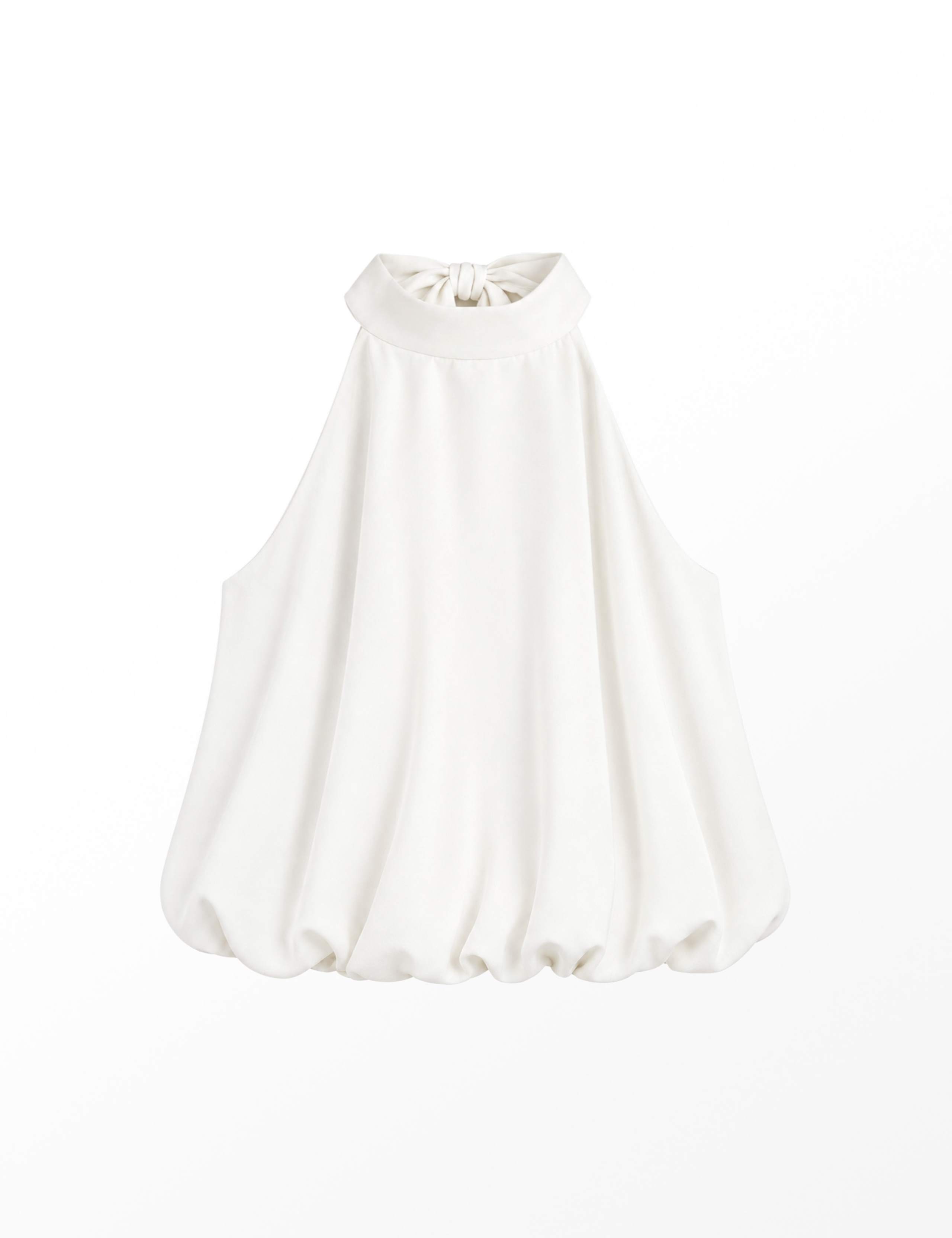 Bubble Hem Tie Detail Top 2 of 5