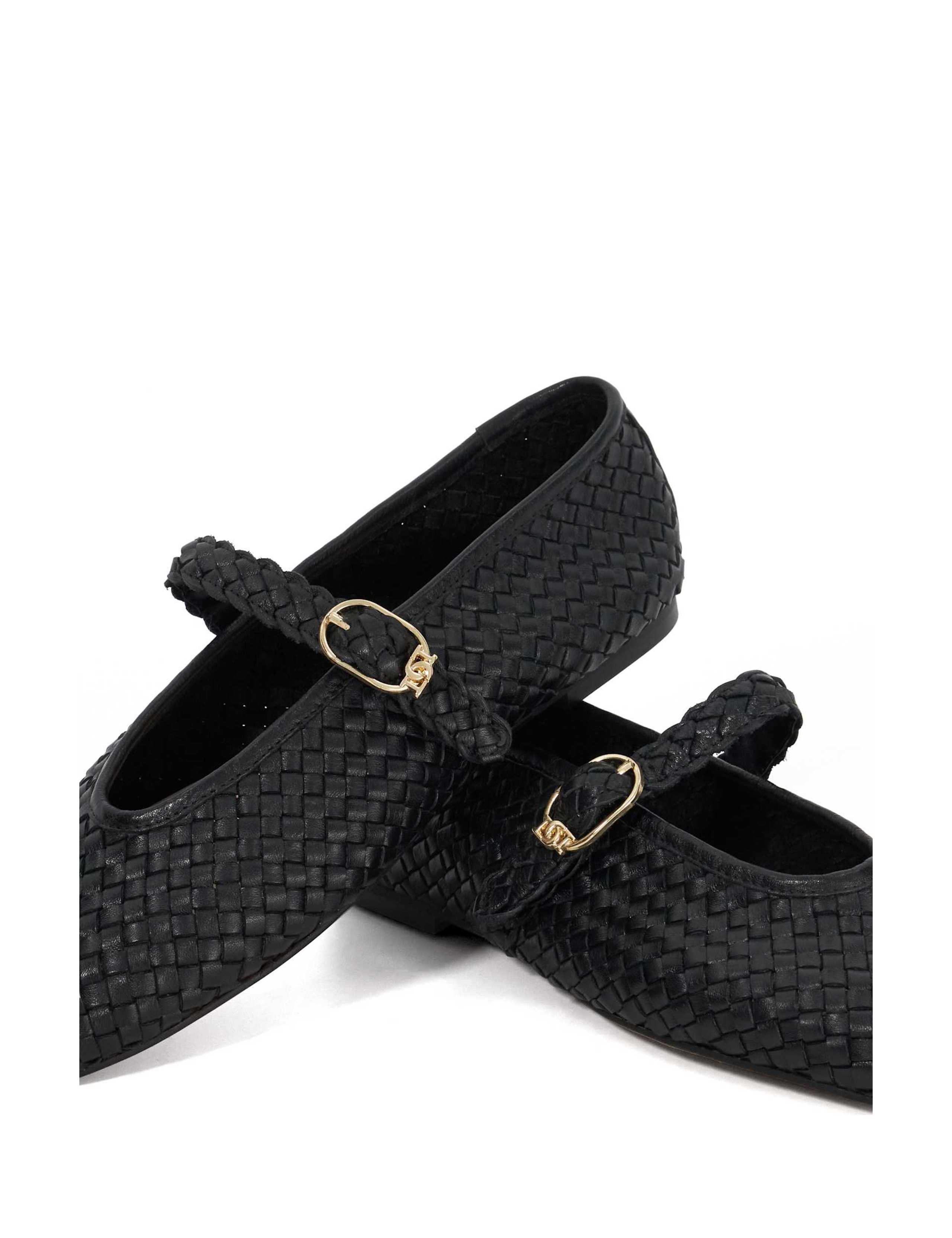 Leather Woven Buckle Mary Jane Ballet Pump 6 of 6