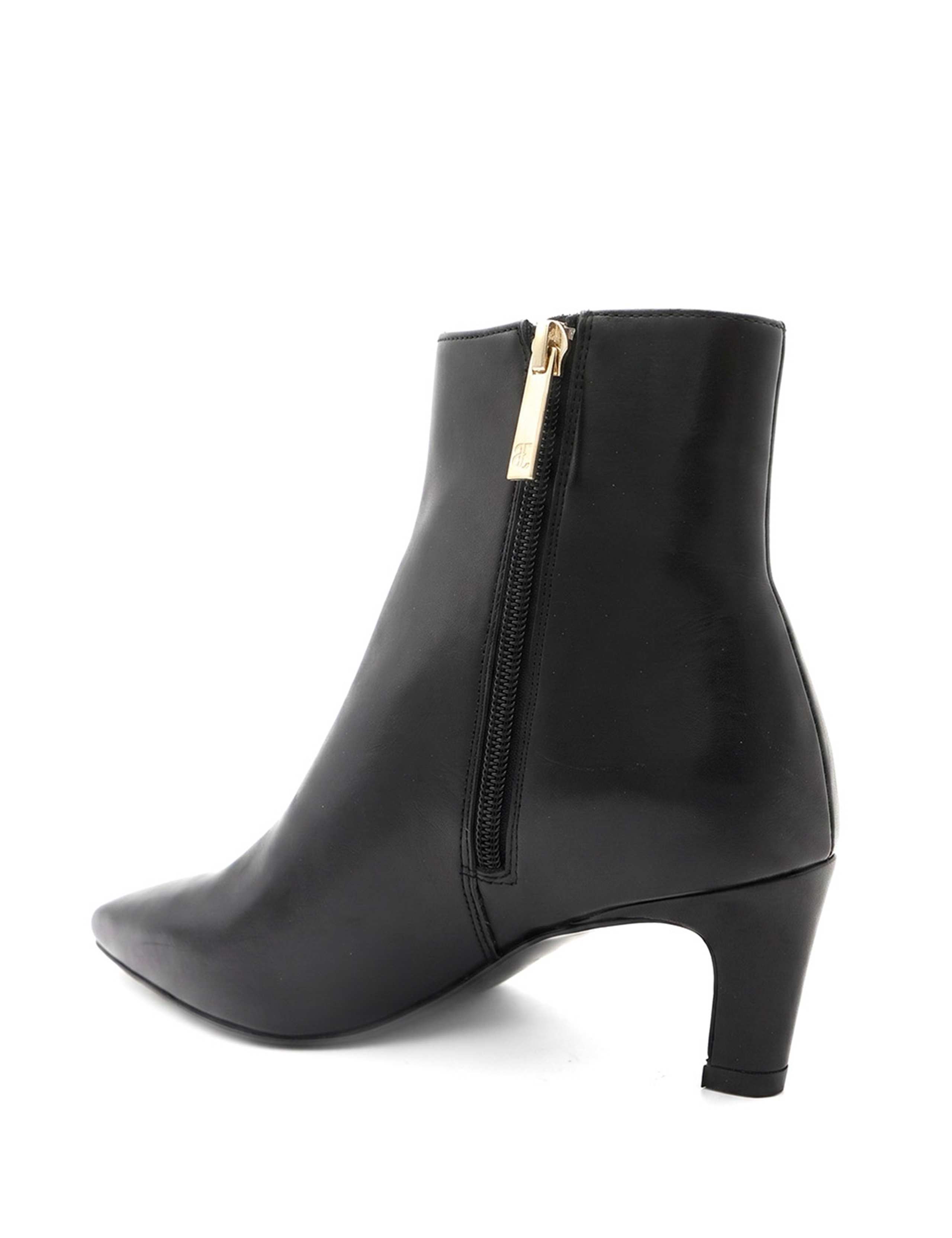 Leather Stiletto Heel Ankle Boots 2 of 5