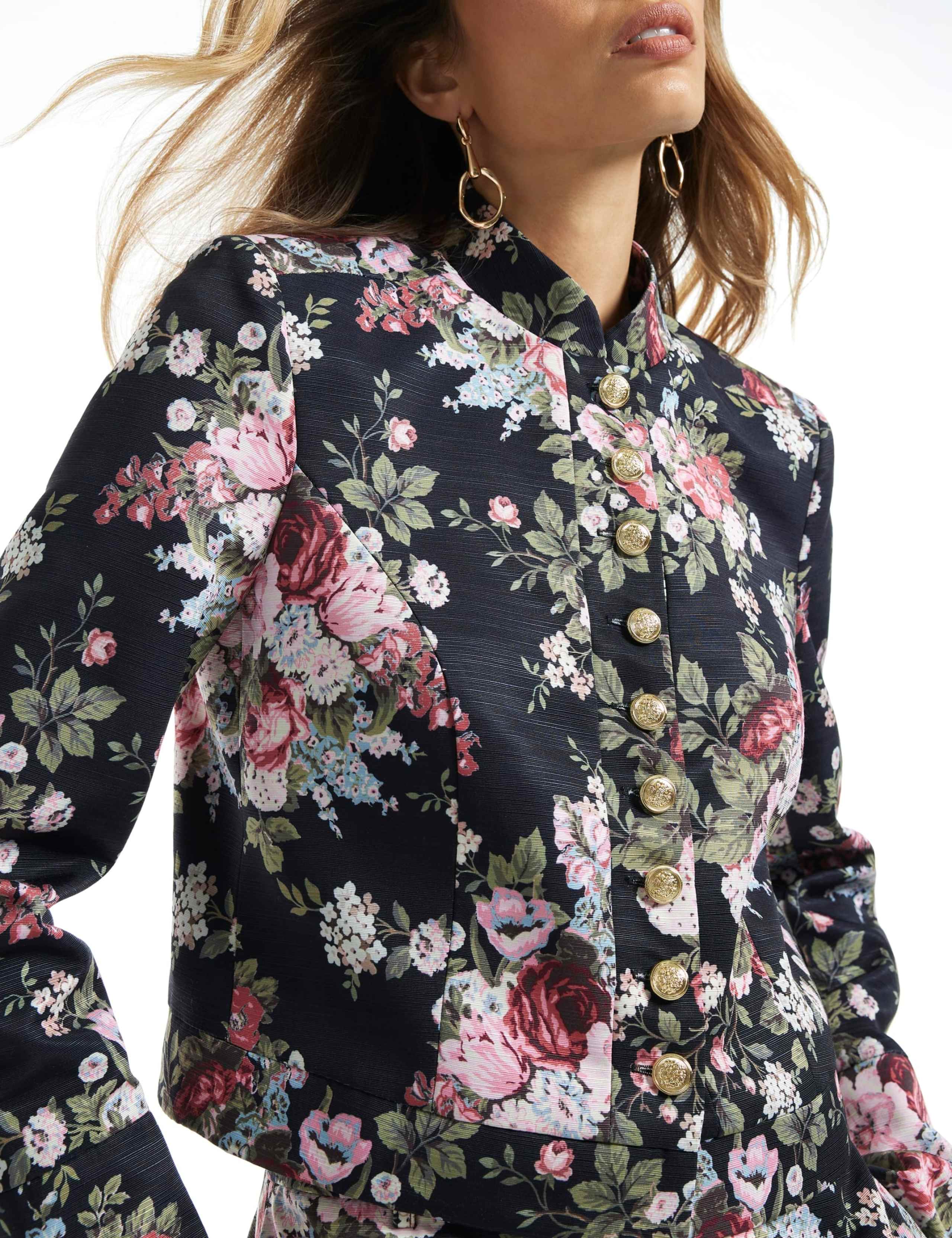 Floral Lightweight High Neck Jacket 2 of 3