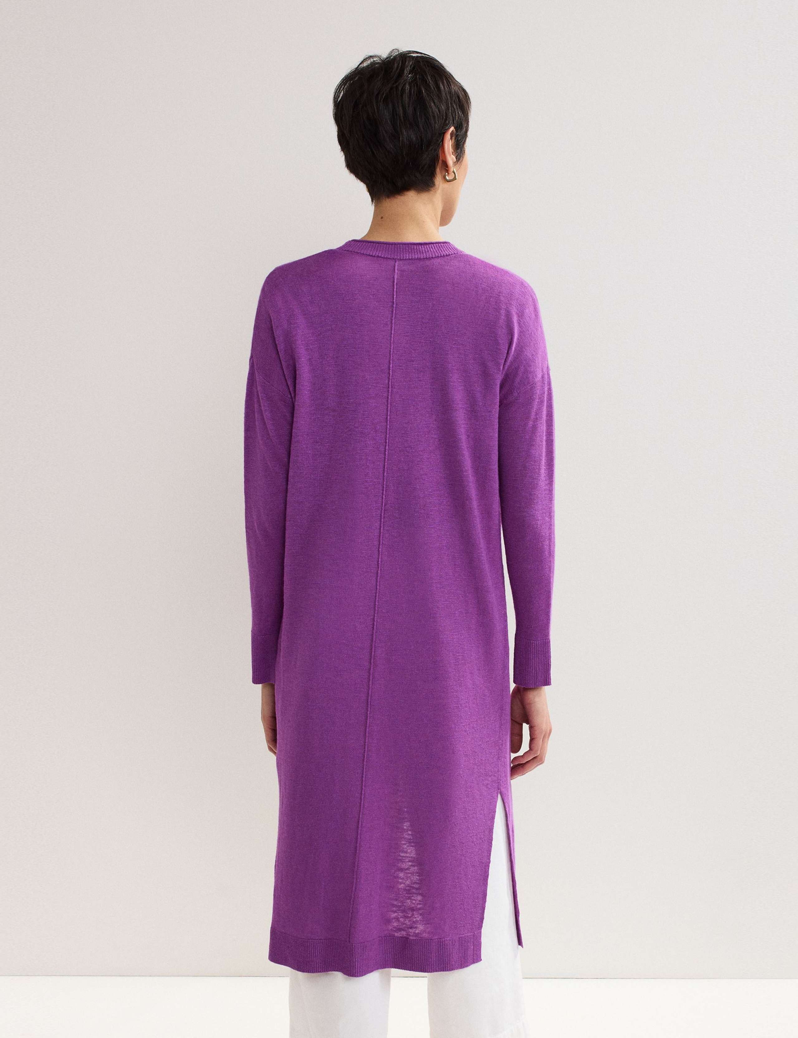 Linen Rich Longline Cardigan 5 of 7