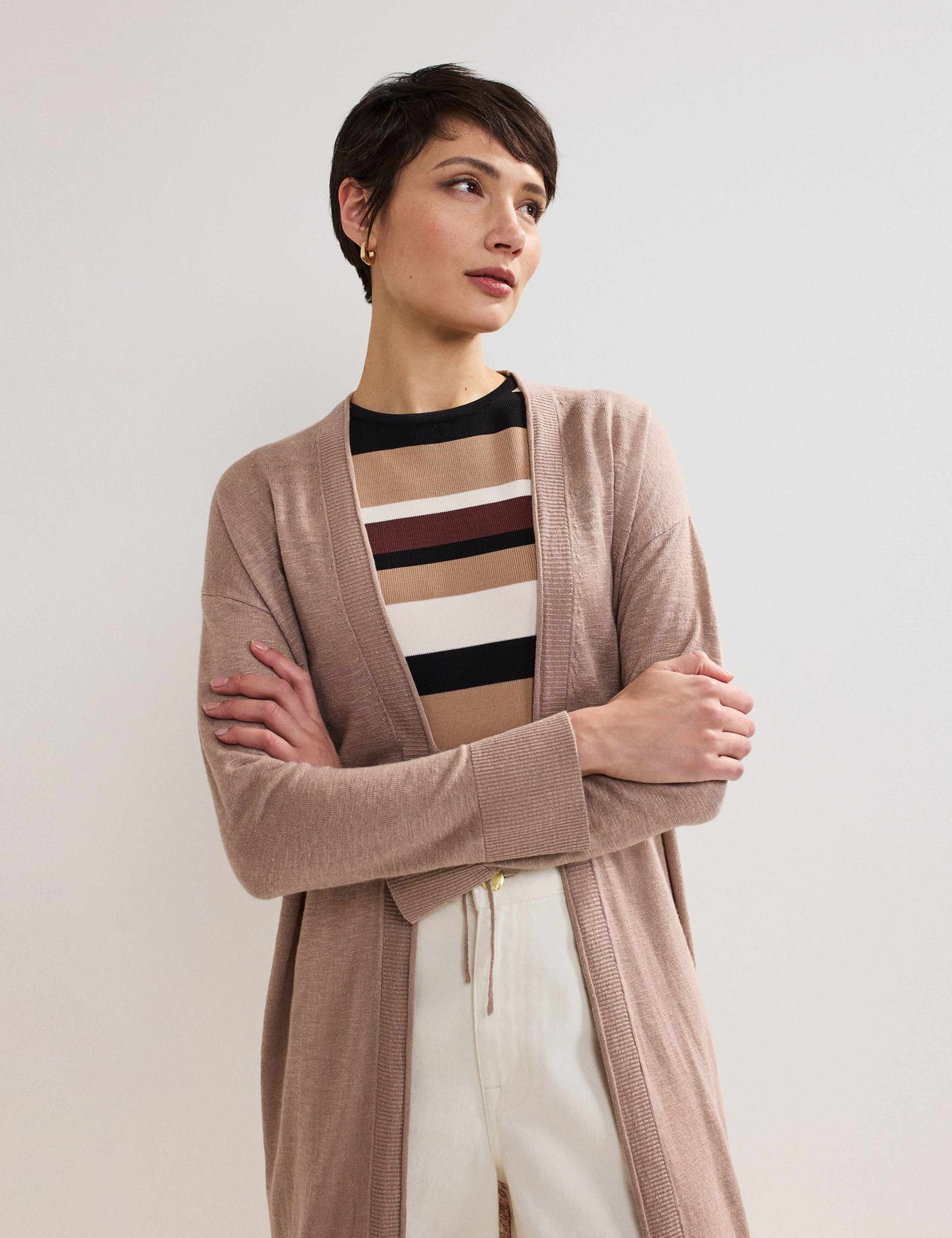 Linen Rich Longline Cardigan 3 of 7