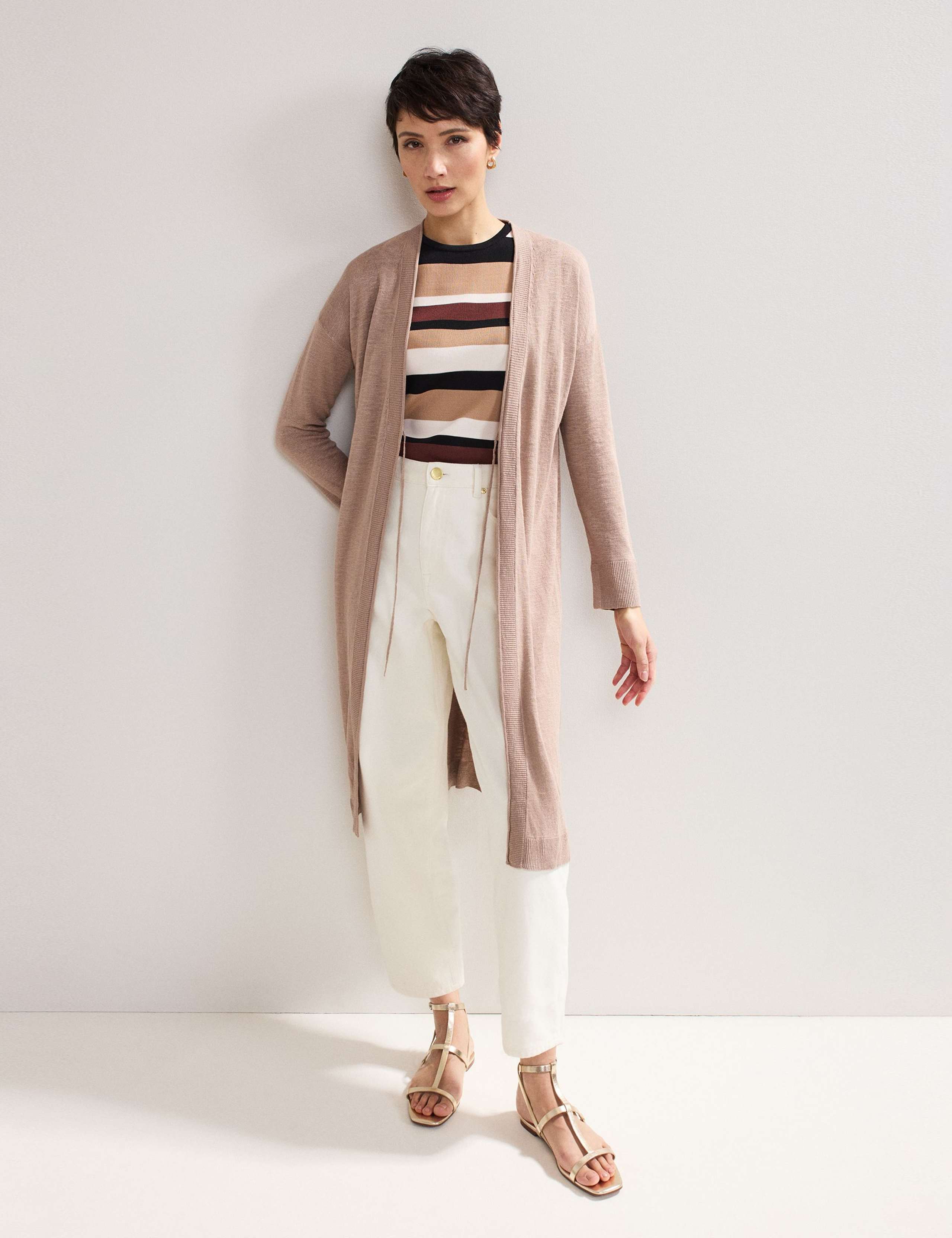 Linen Rich Longline Cardigan 4 of 7